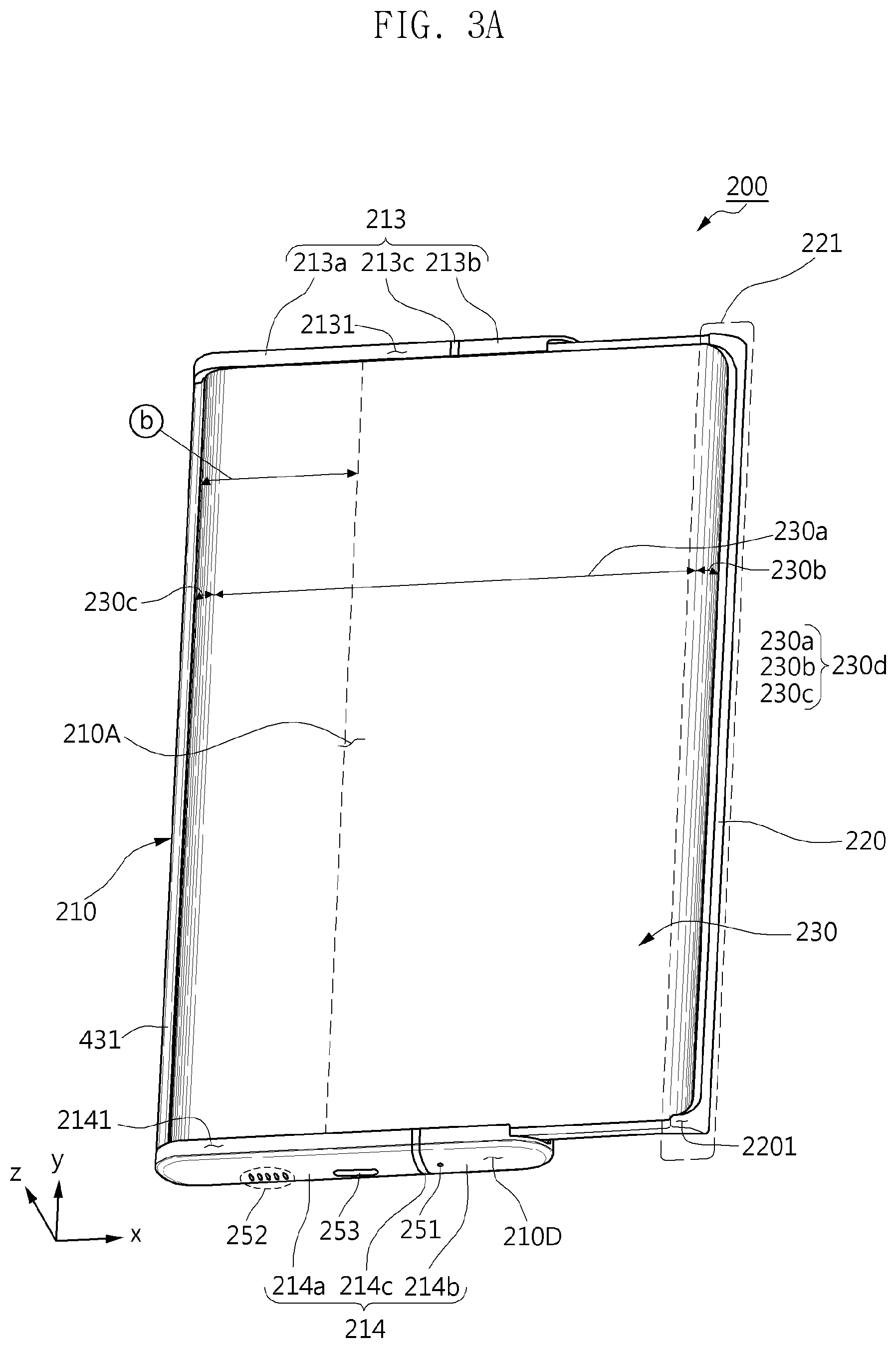 Patent US12321204 Figure 4 – Electronic device comprising flexible display and antenna