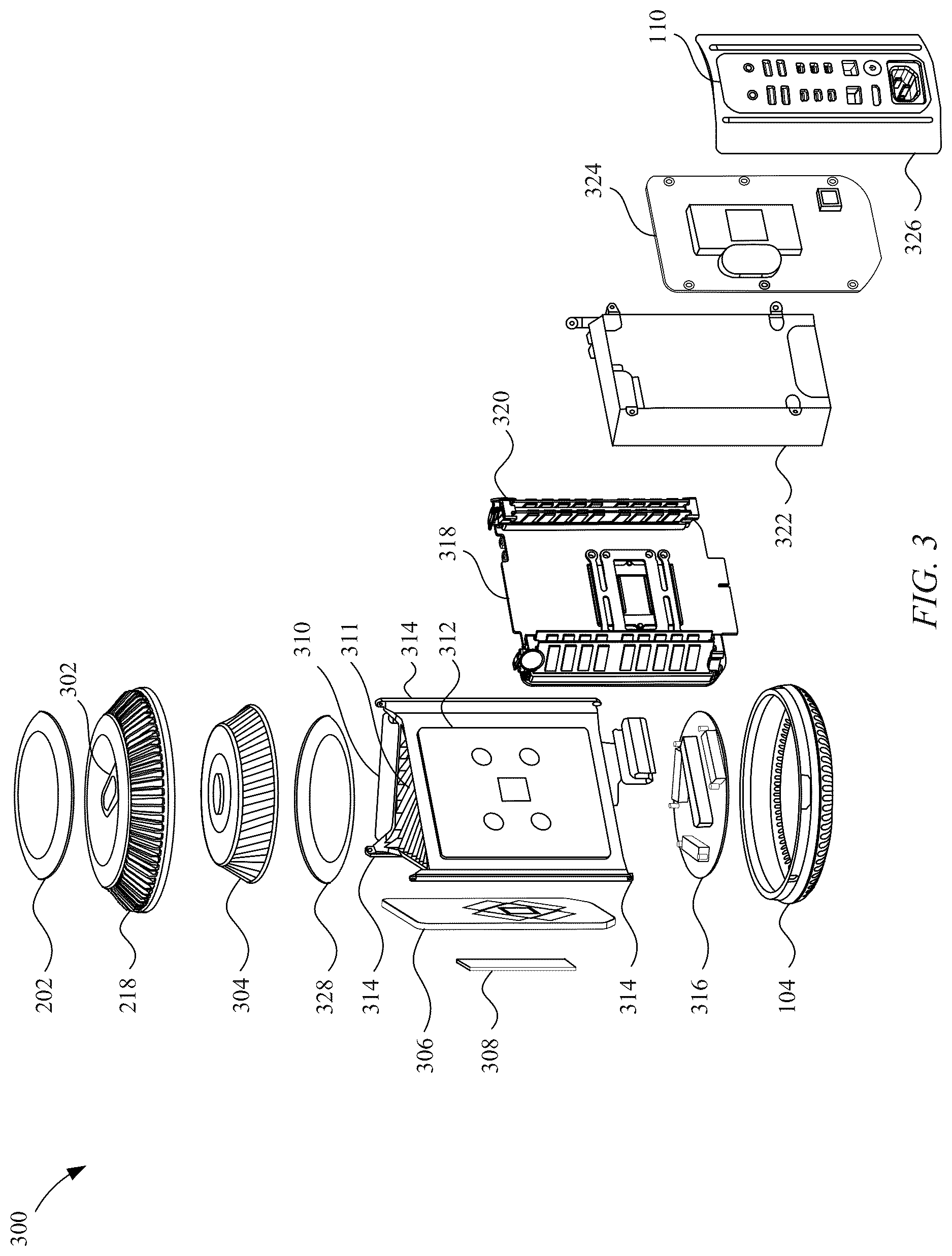 Patent US12321205 Figure 3 – Desktop electronic device