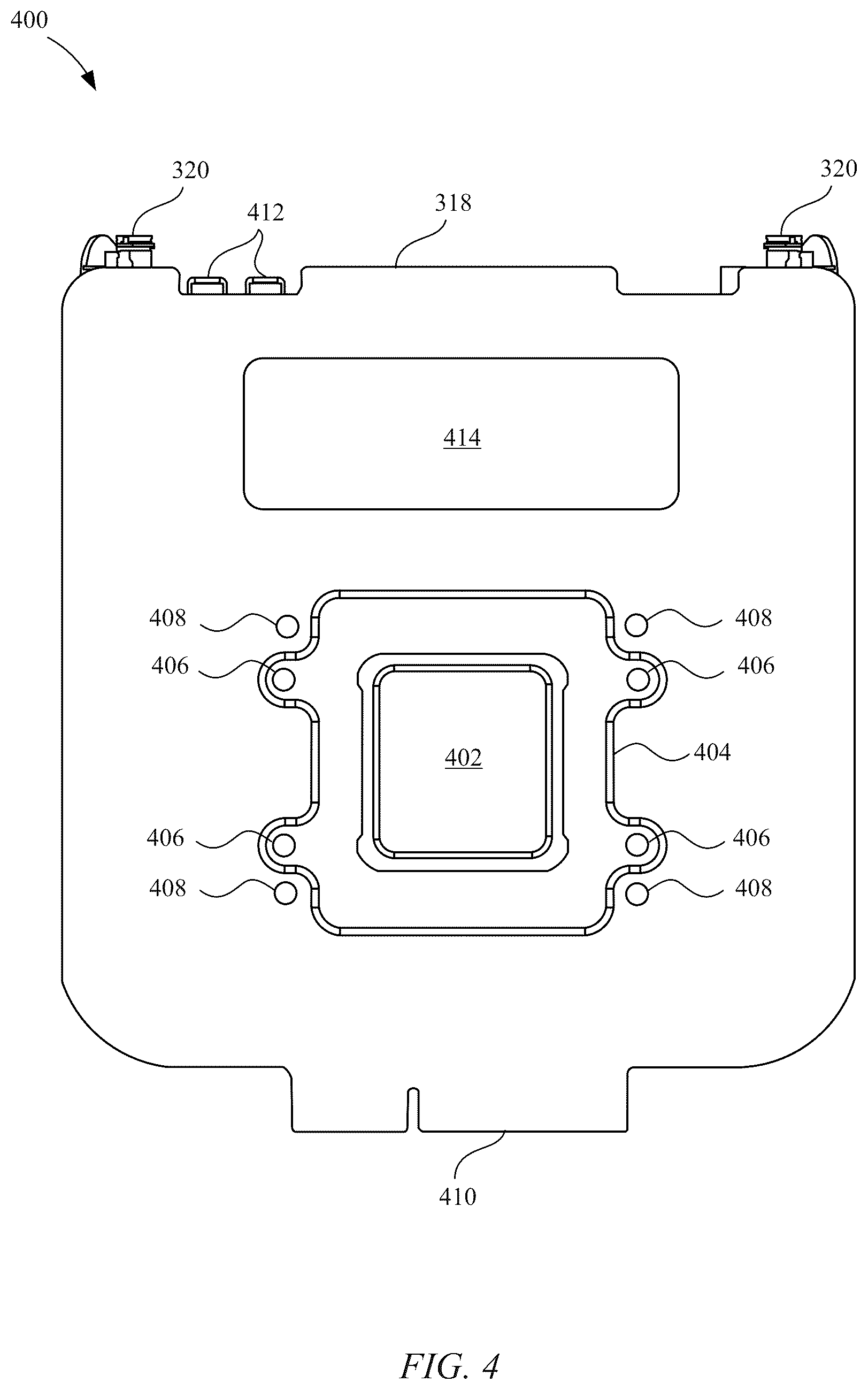 Patent US12321205 Figure 4 – Desktop electronic device