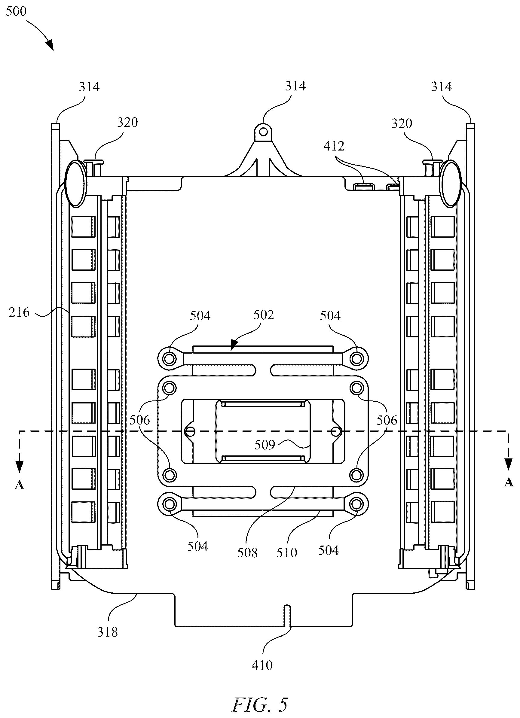 Patent US12321205 Figure 5 – Desktop electronic device