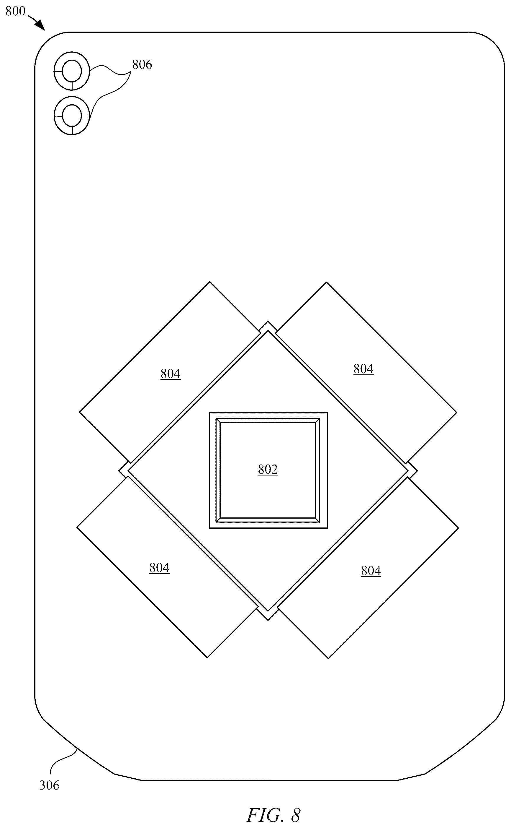 Patent US12321205 Figure 8 – Desktop electronic device
