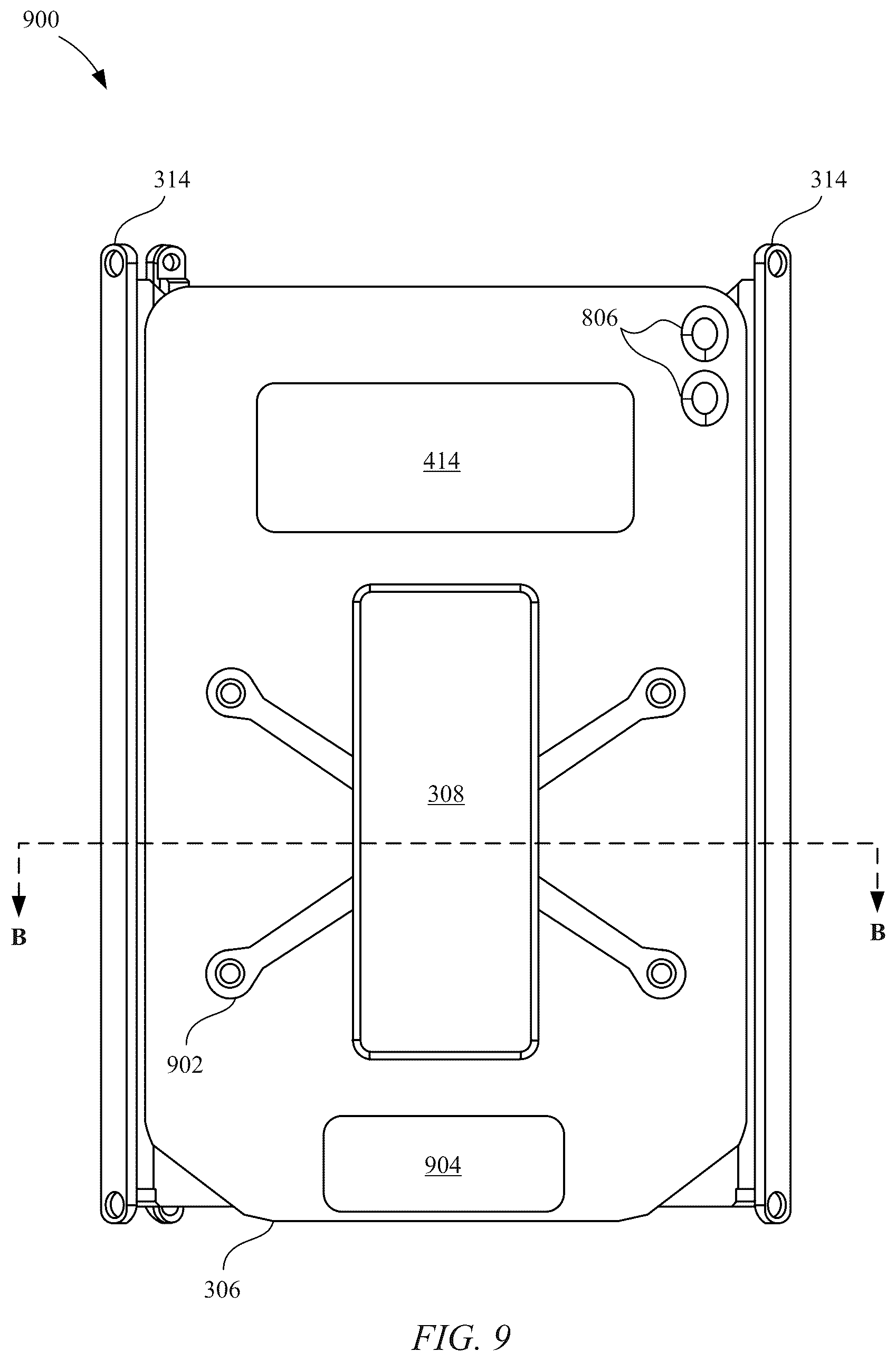 Patent US12321205 Figure 9 – Desktop electronic device