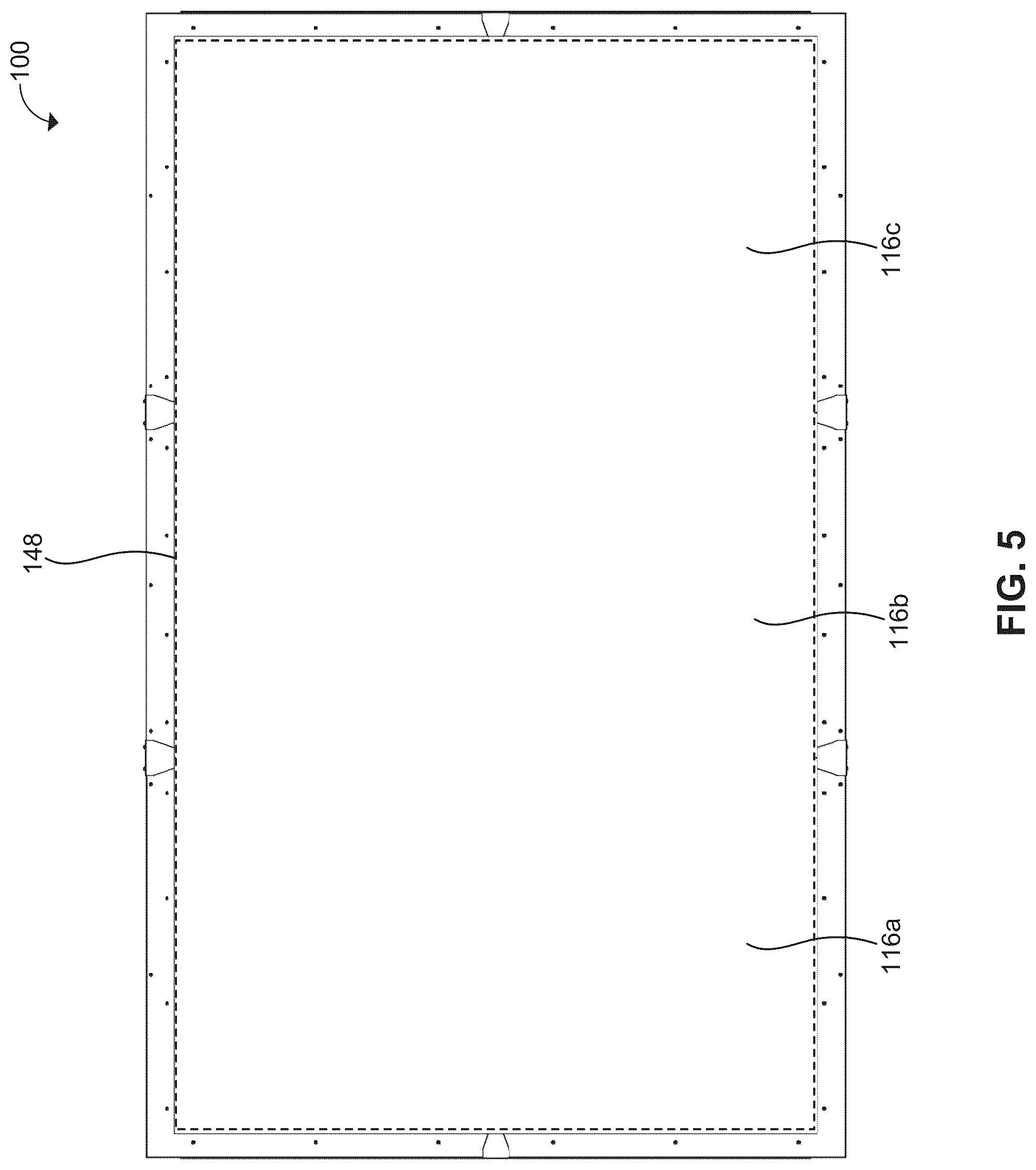 Patent US12321206 Figure 5 – Protective cover apparatus for a direct-view light emitting diode (DV LED) screen and a method of protecting and maintaining the DV LED screen