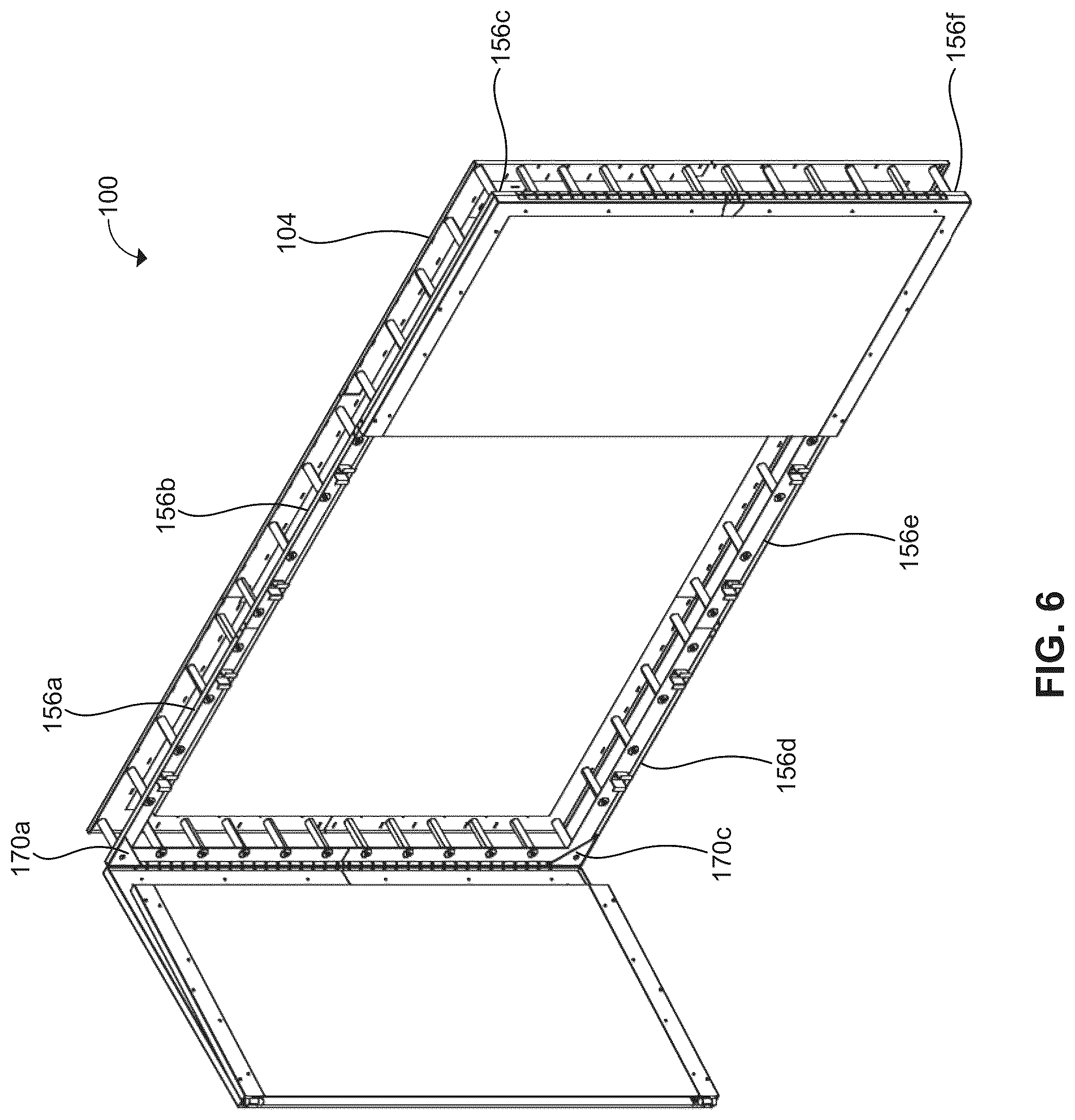 Patent US12321206 Figure 6 – Protective cover apparatus for a direct-view light emitting diode (DV LED) screen and a method of protecting and maintaining the DV LED screen