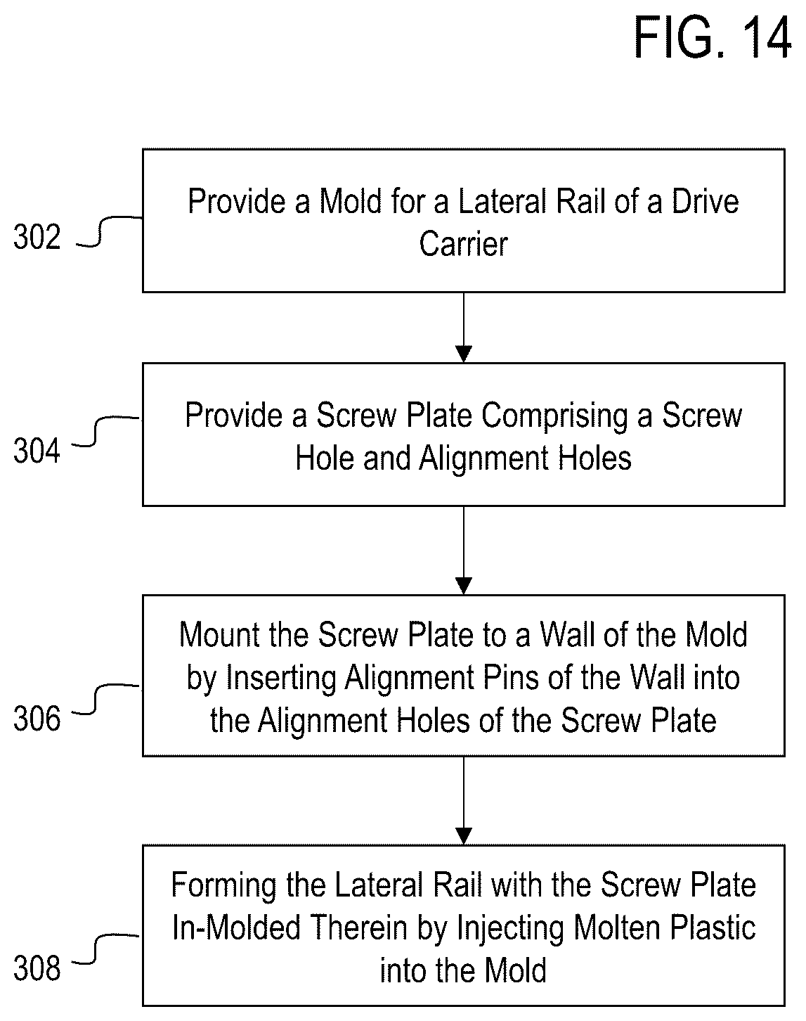 Patent US12321207 Figure 10 – Drive carrier with in-molded screw plate