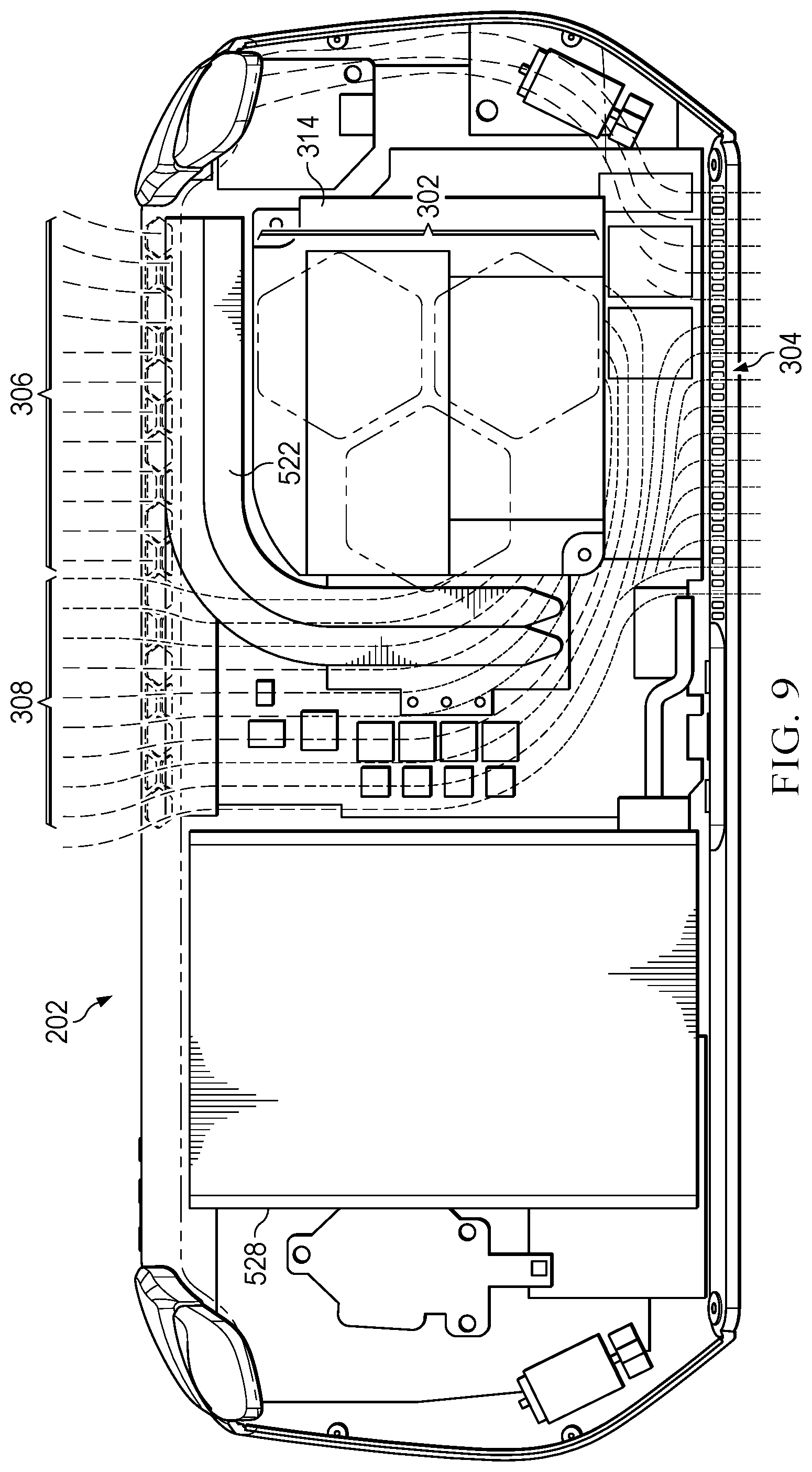 Patent US12321210 Figure 9 – System for thermal management of a handheld computing device