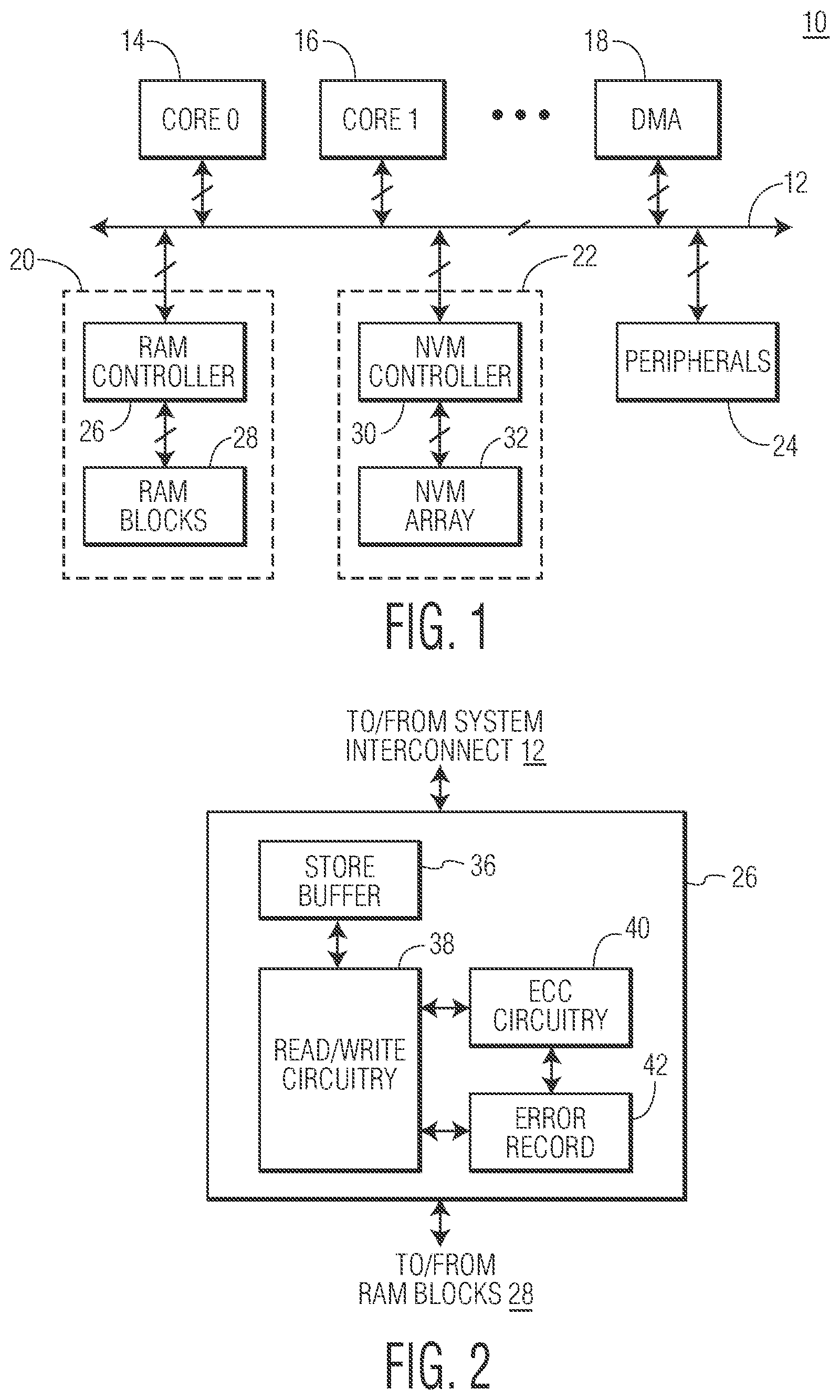 Patent US12321232 — Memory controller which implements partial writes with error signaling — Figure 1