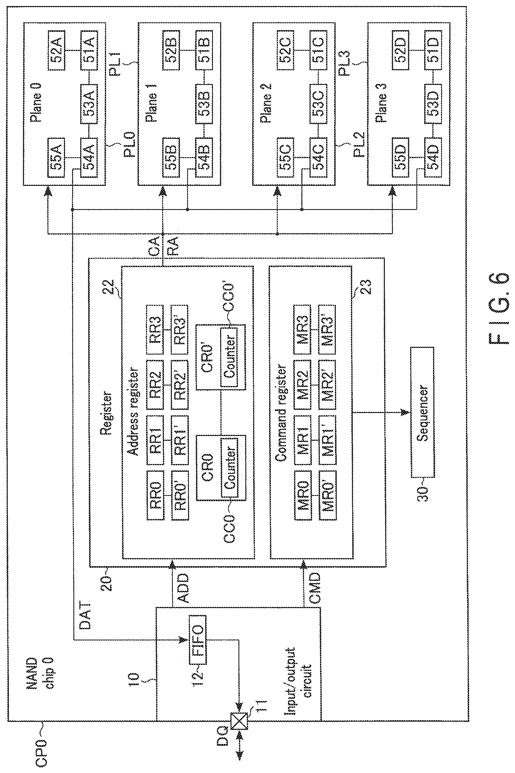 Patent US12321262 Figure 6 – Memory system which orders data fetching from a latch circuit during execution of a read operation