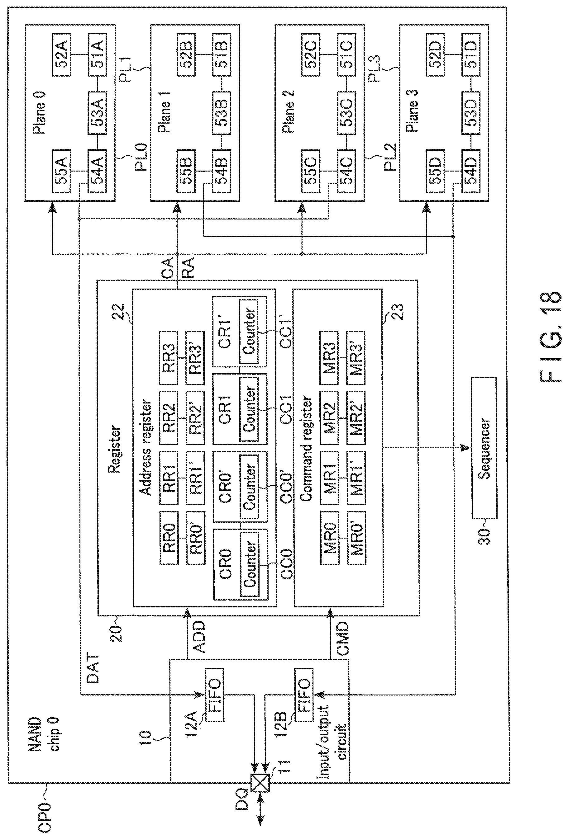 Patent US12321262 Figure 18 – Memory system which orders data fetching from a latch circuit during execution of a read operation