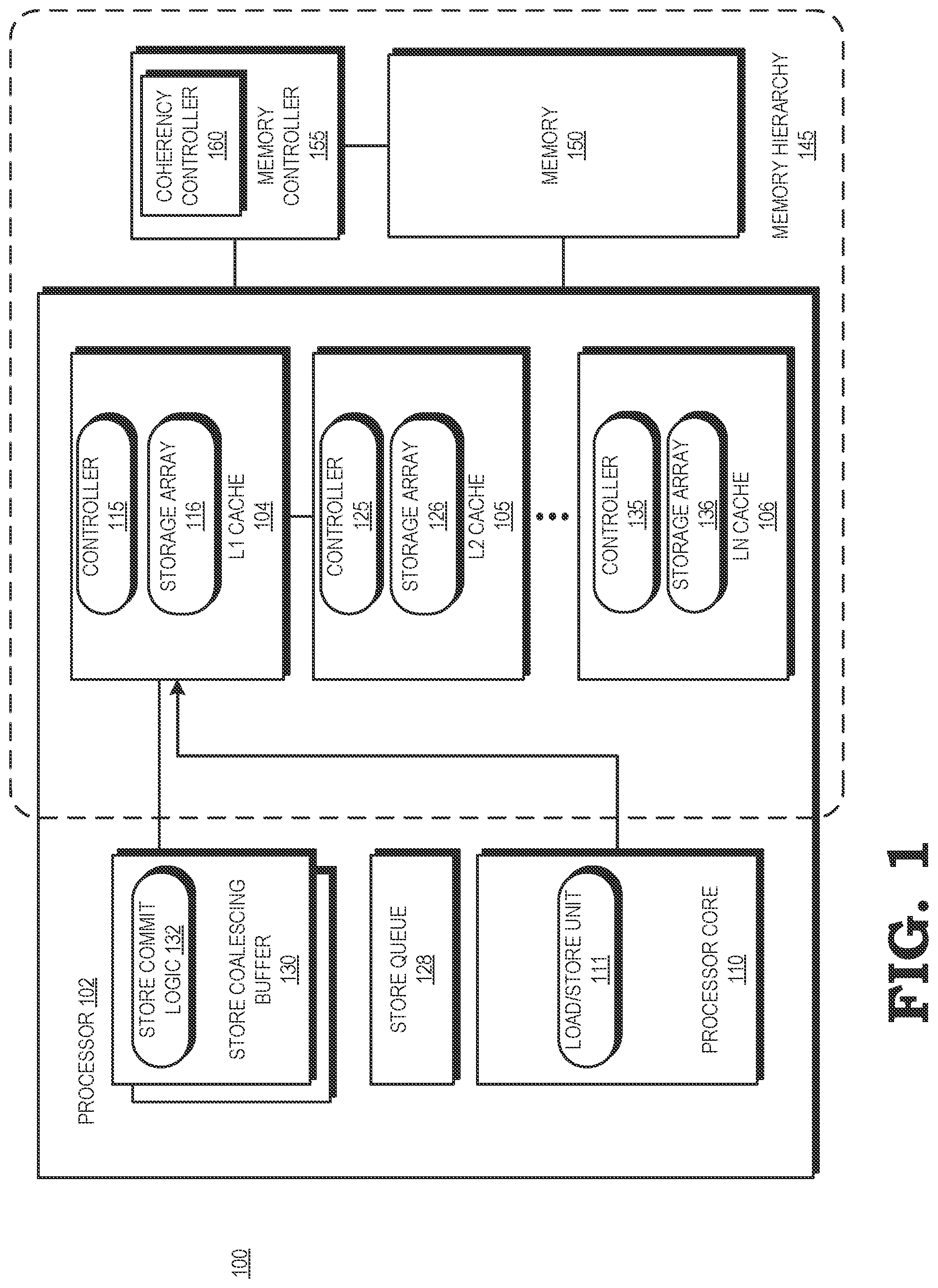 Patent US12321272 Figure 1 – Pseudo out-of-order store commit