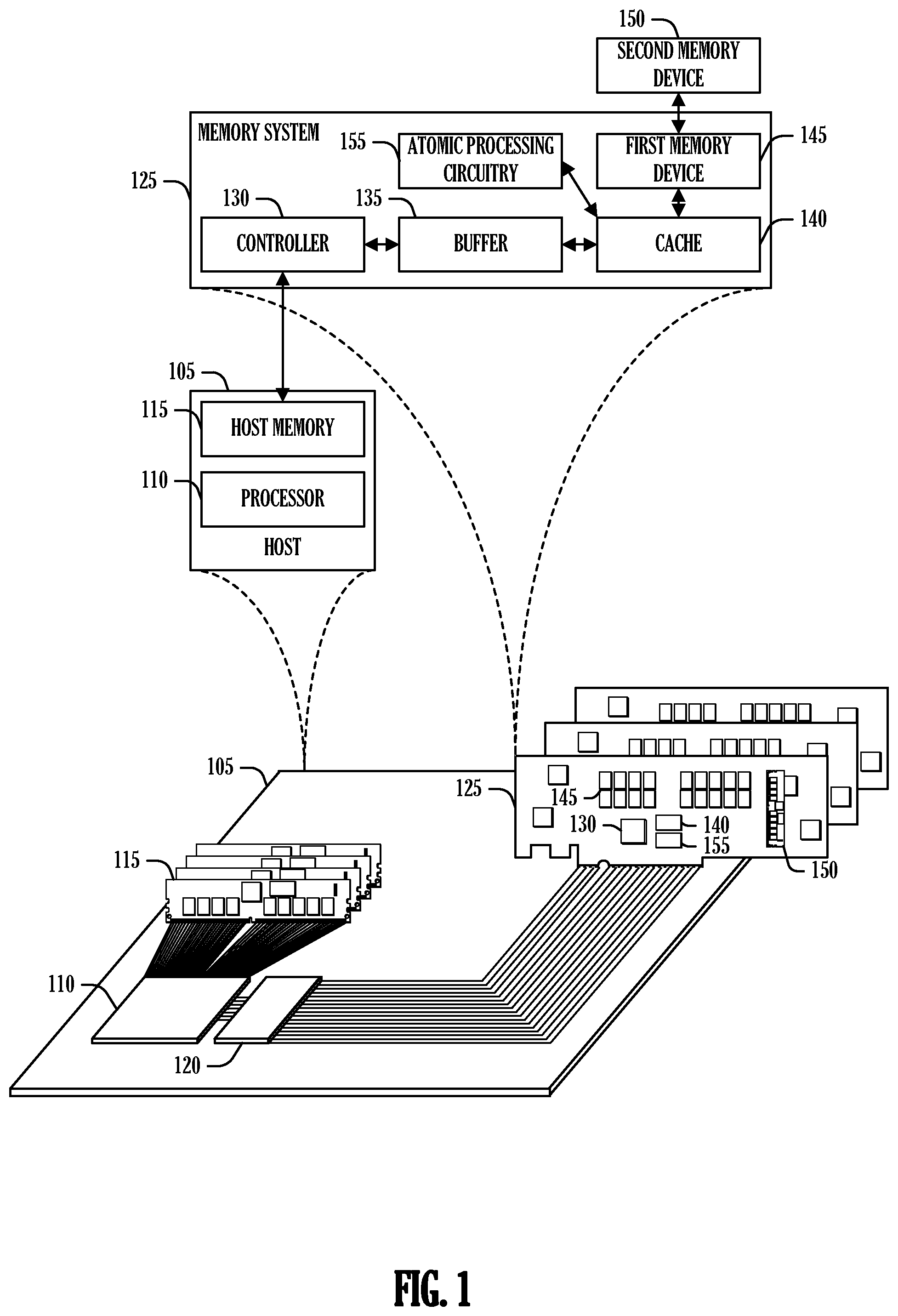 Patent US12321274 Figure 1 – Recall pending cache line eviction