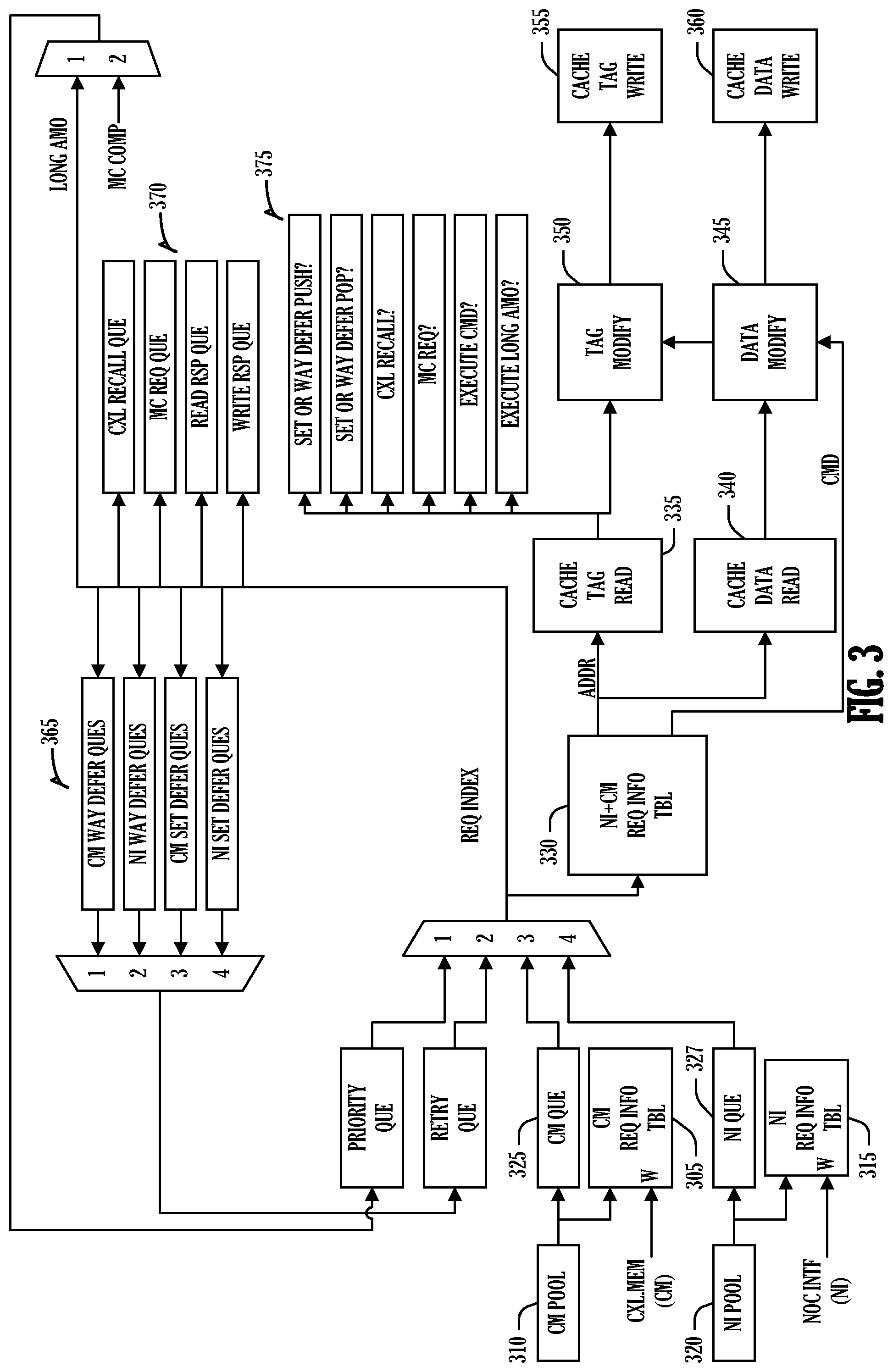 Patent US12321274 Figure 3 – Recall pending cache line eviction