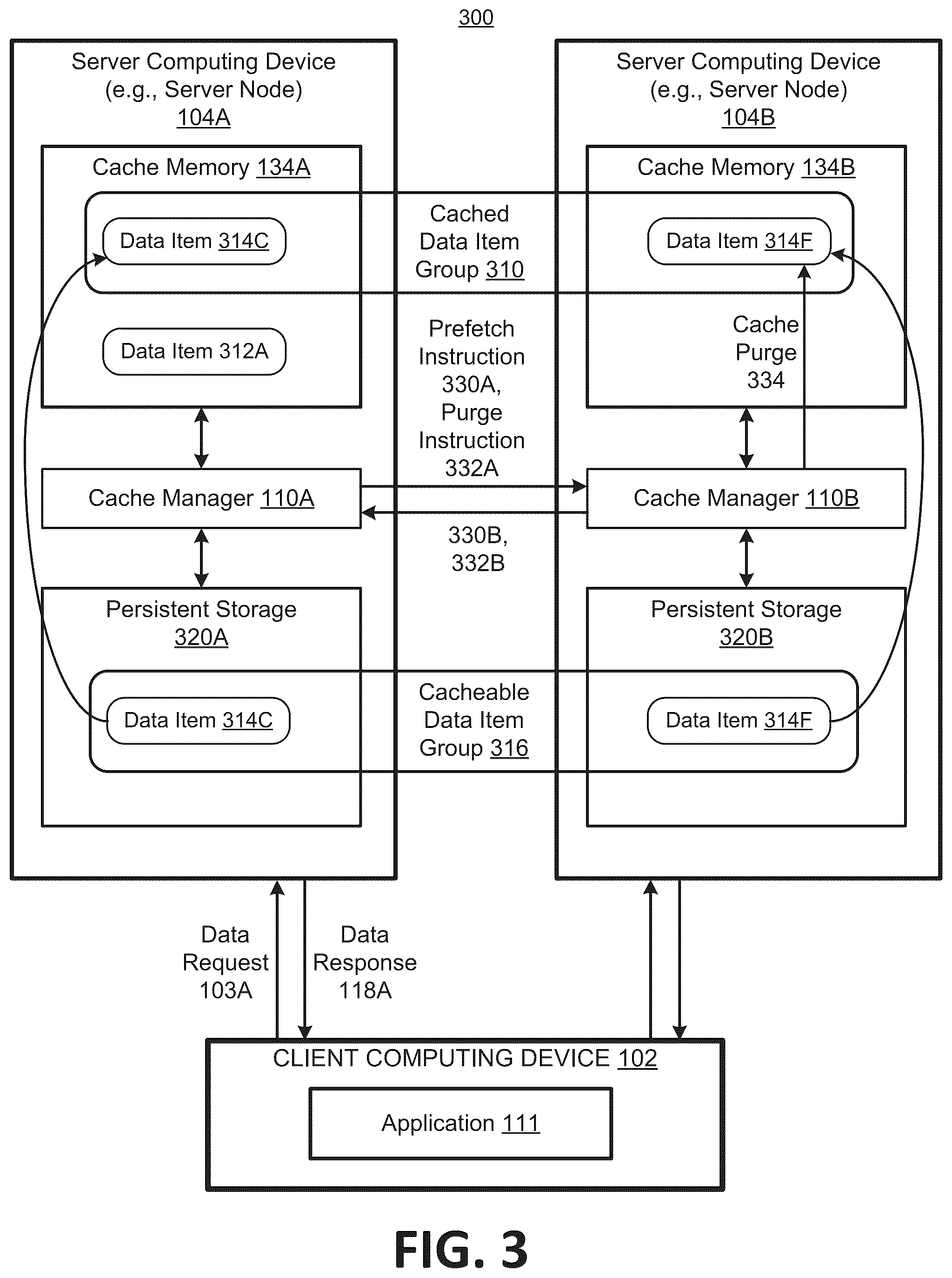 Patent US12321276 Figure 3 – Prefetching cached data for predicted accesses