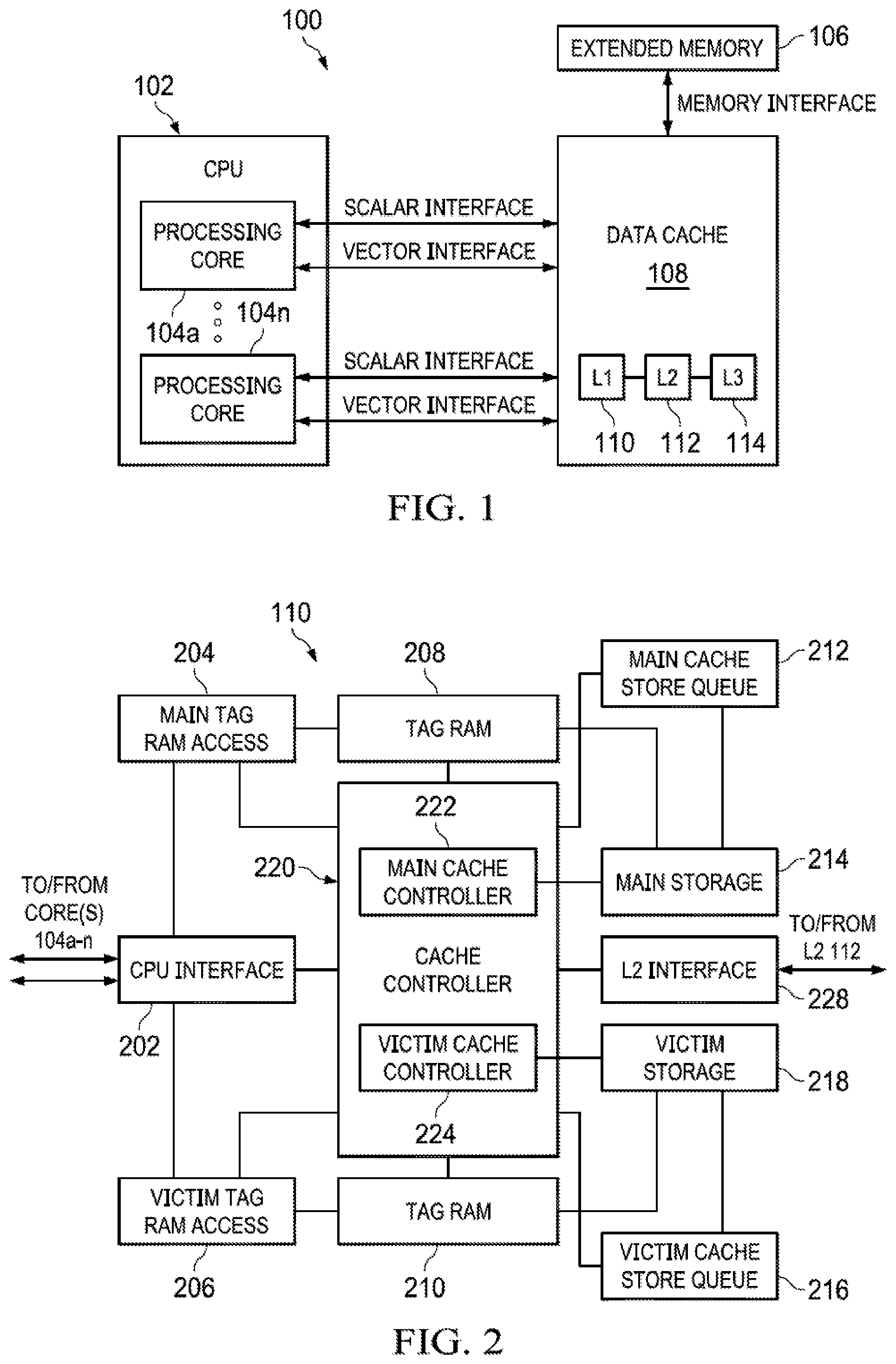 Patent US12321284 Figure 1 – Methods and apparatus to facilitate atomic operations in victim cache