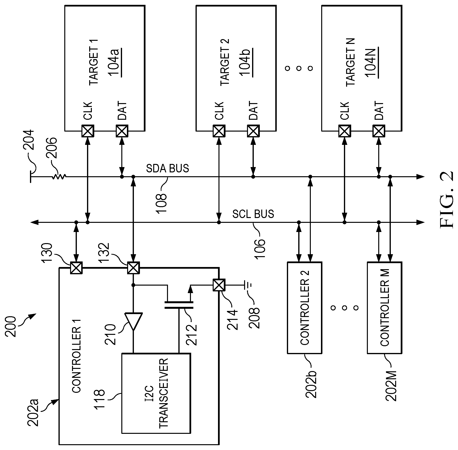 Patent US12321293 Figure 2 – Communication interface controller with output monitoring