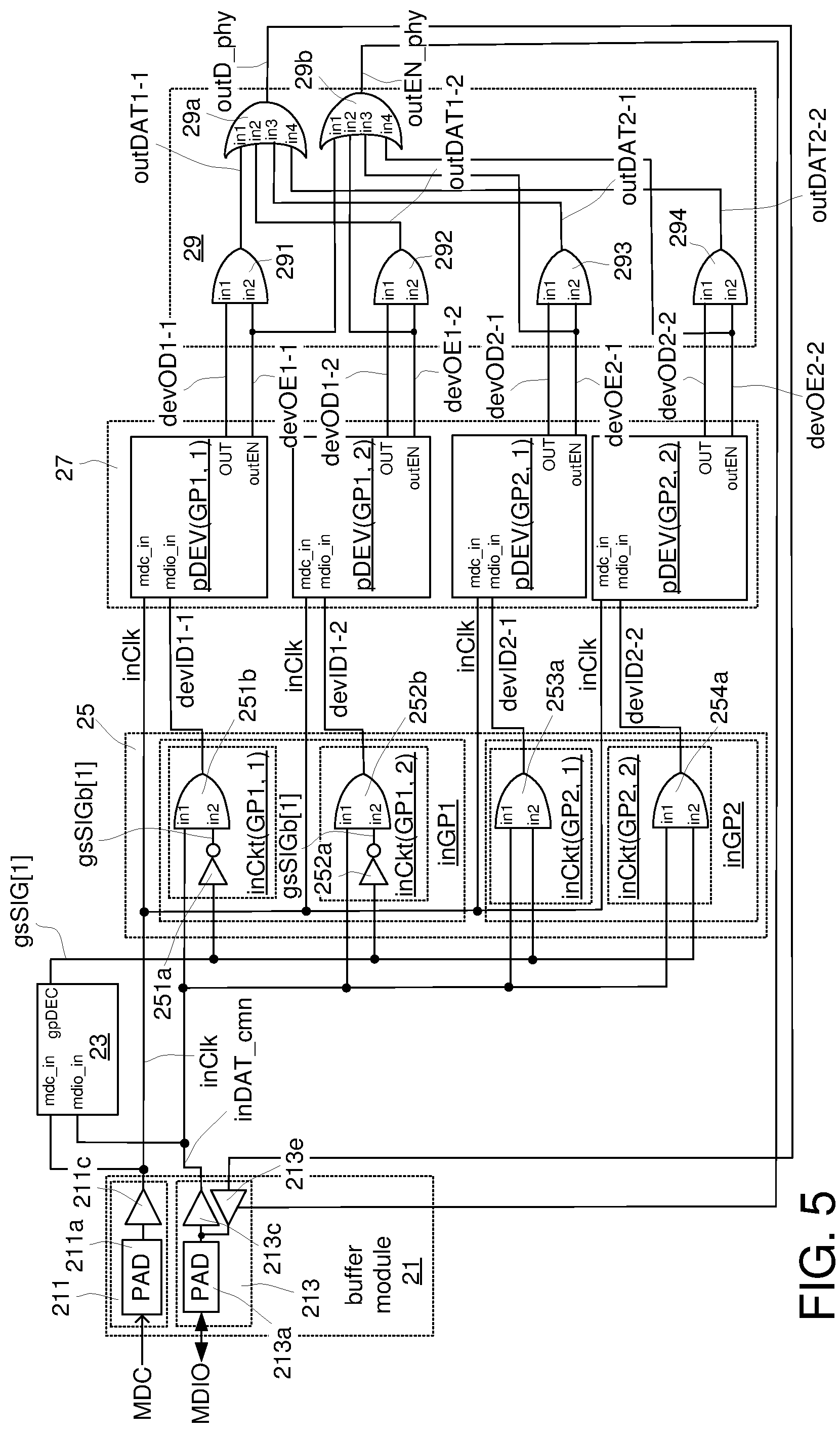 Patent US12321298 Figure 5 – Physical layer module and network module