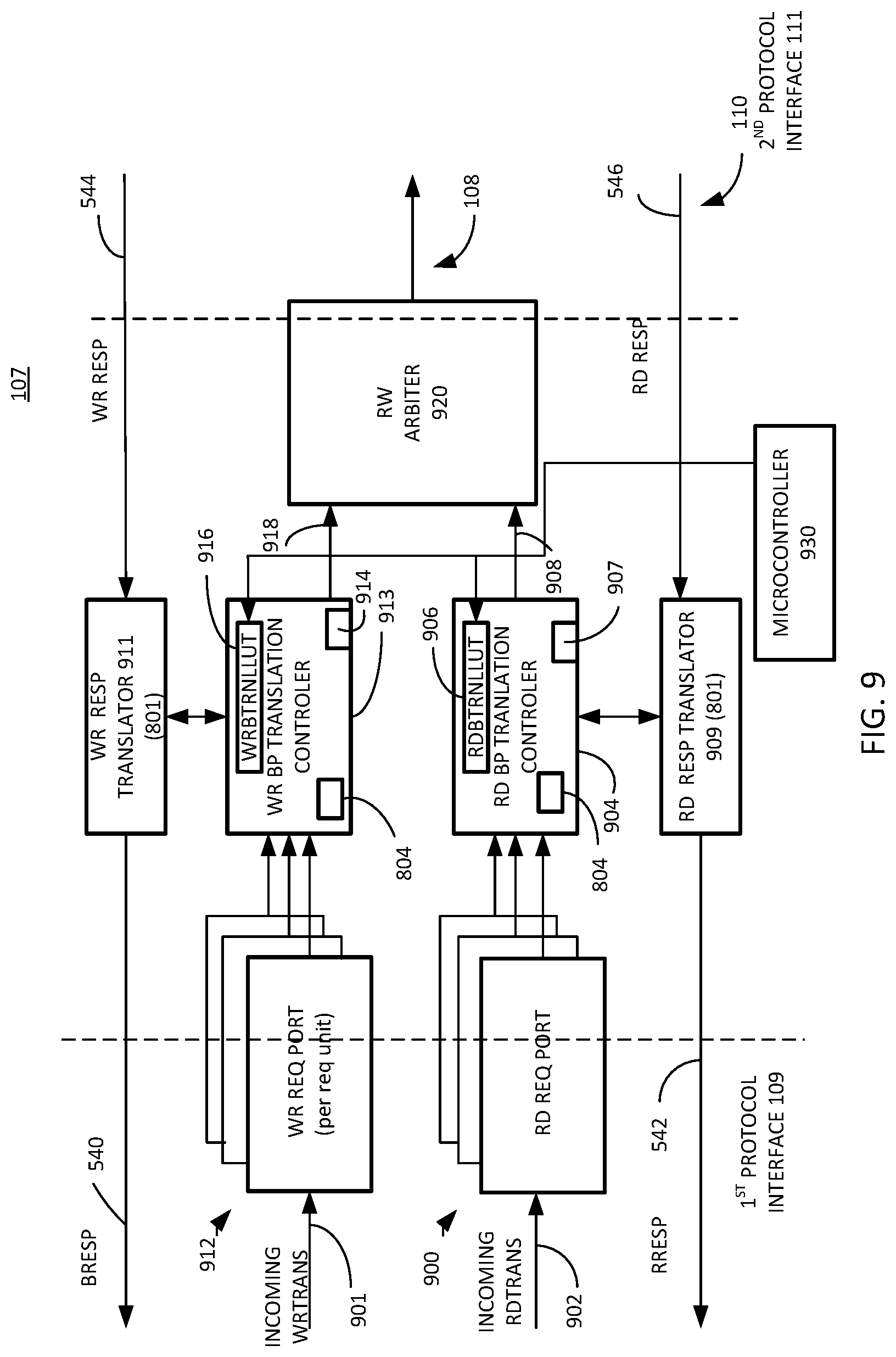 Patent US12321300 Figure 9 – Apparatus and methods for translating transactions between one or more requesting units and a target unit