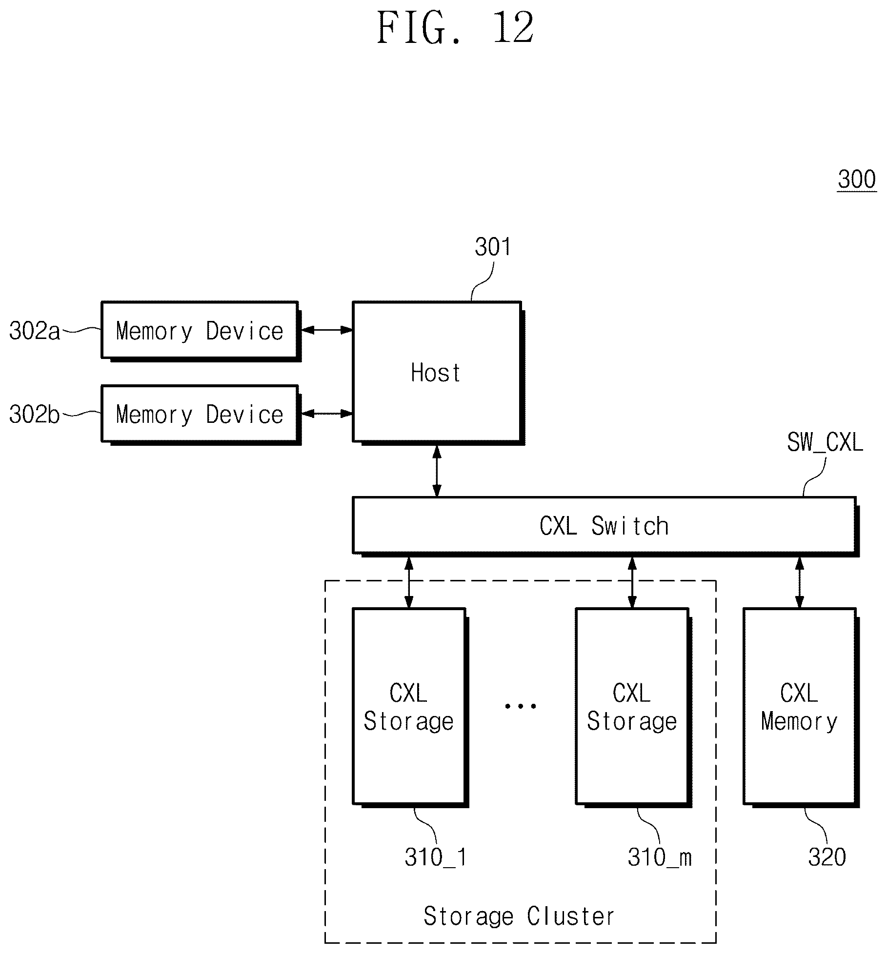 Patent US12321302 Figure 12 – Storage device, memory device, and system including storage device and memory device