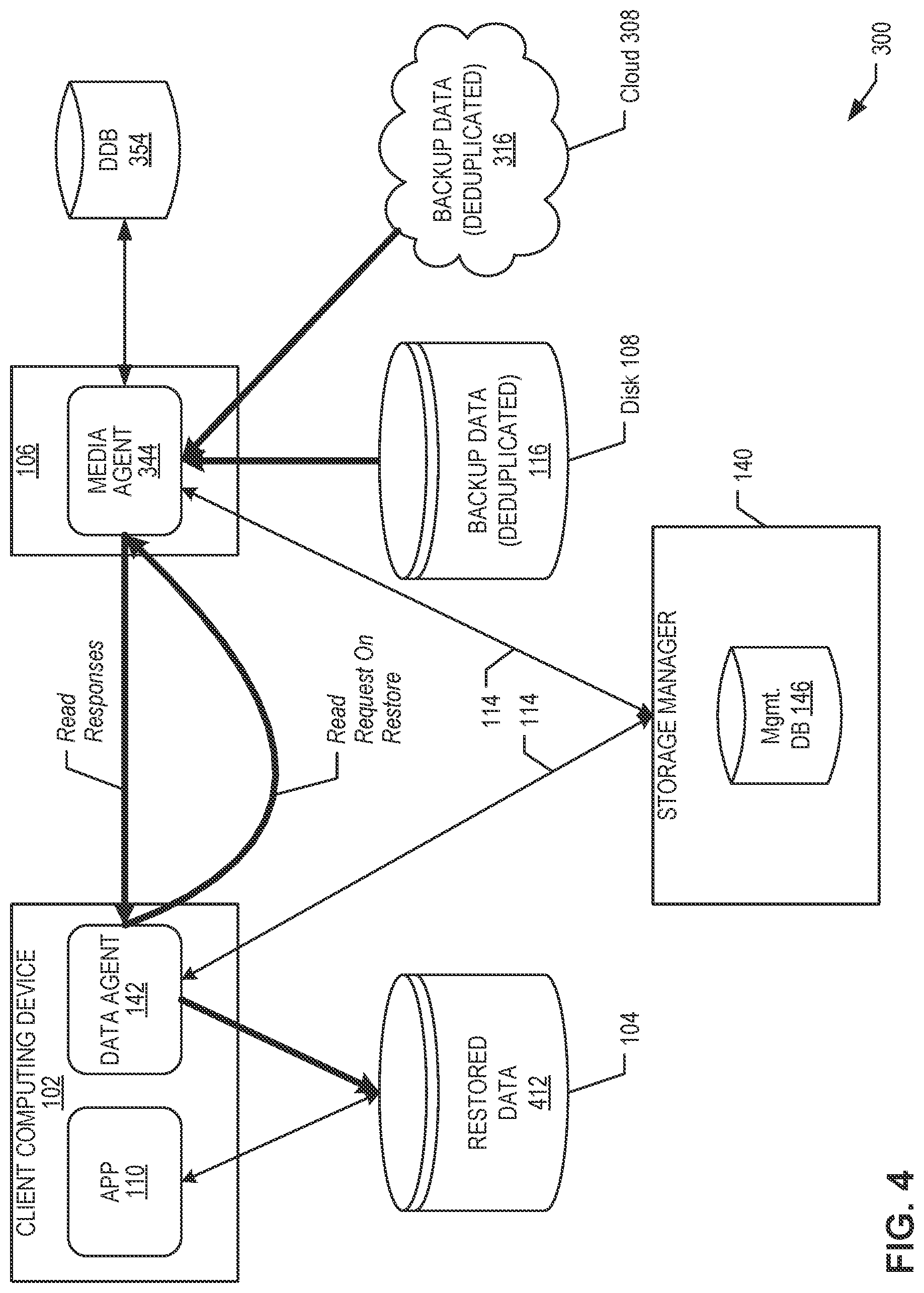 Patent US12321313 Figure 12 – Optimized restoration of deduplicated data stored in cloud-based storage resources