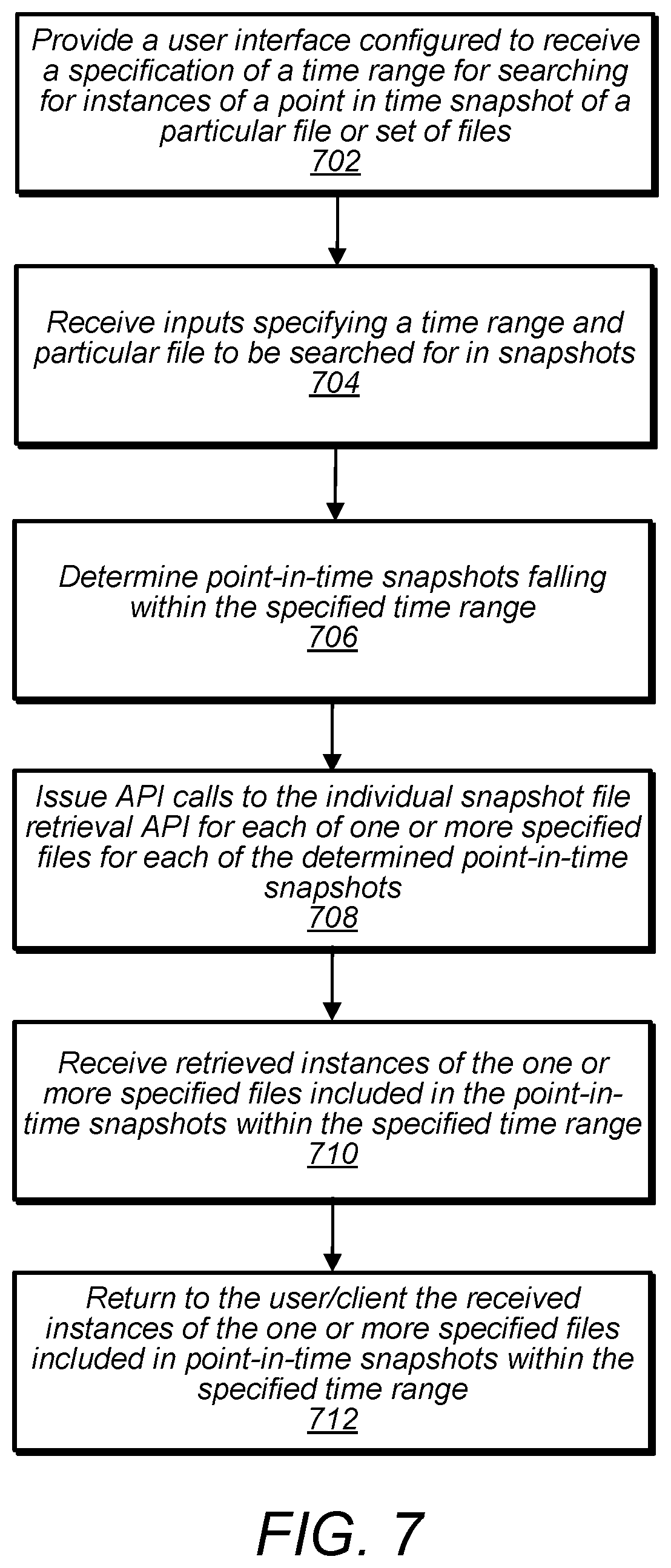 Patent US12321314 Figure 7 – File-level snapshot access service