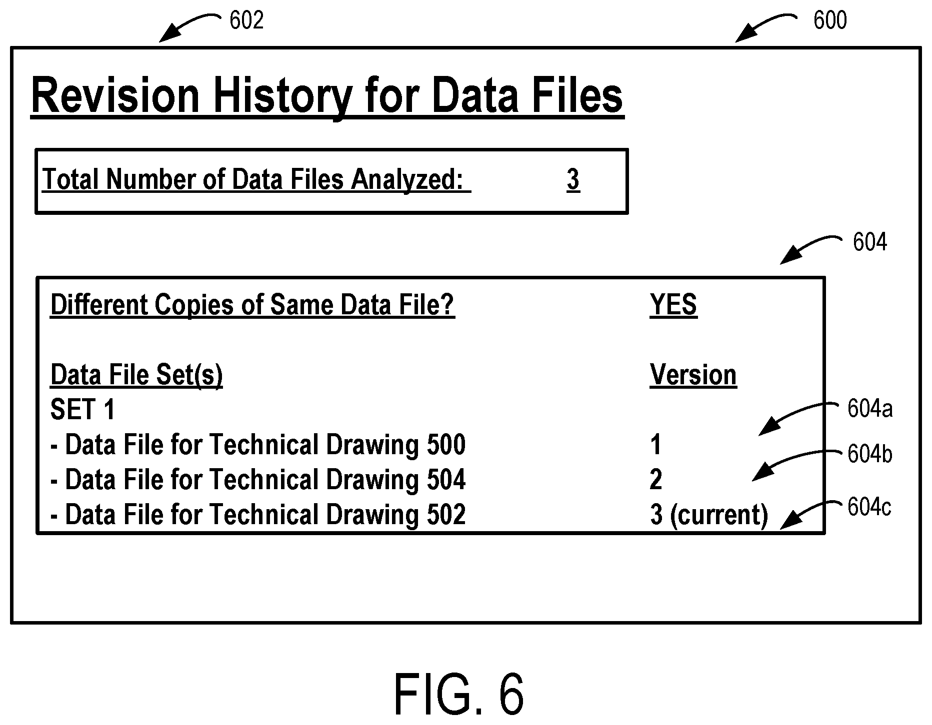 Patent US12321316 Figure 9 – Determination of revision history for data files
