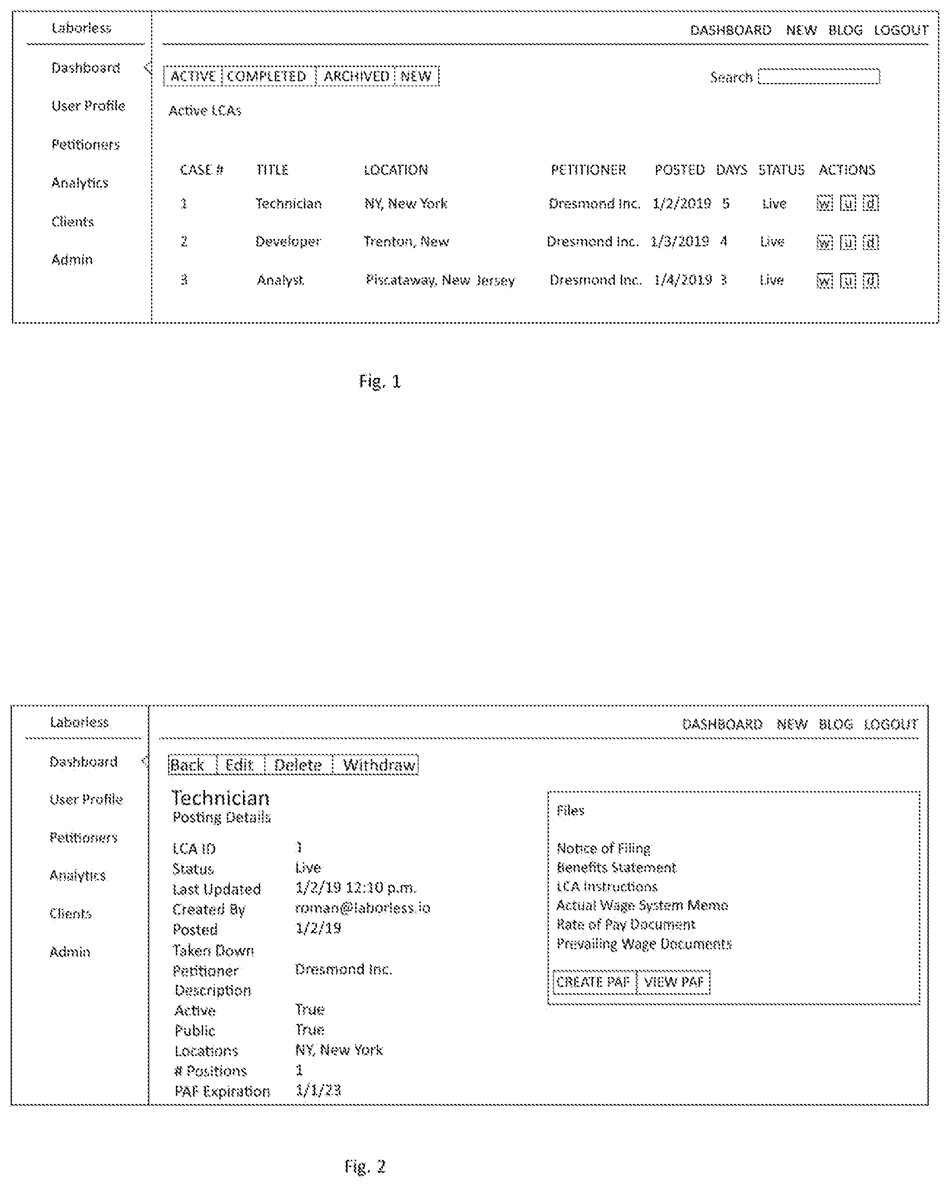 Patent US12321329 Figure 1 – System providing for user initiated platform operations on a network-based public access file database