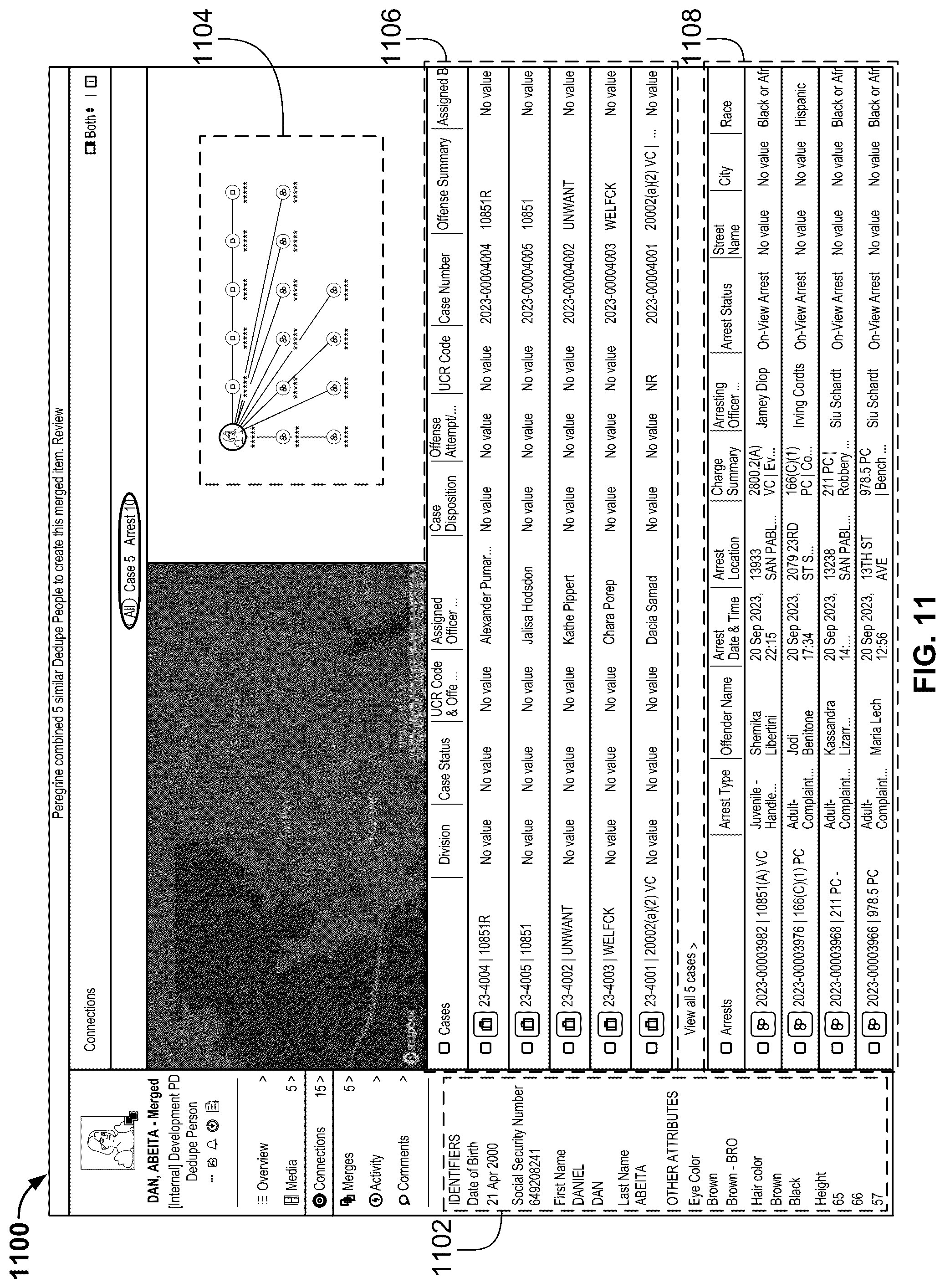 Patent US12321330 Figure 11 – Entity resolution using machine learning