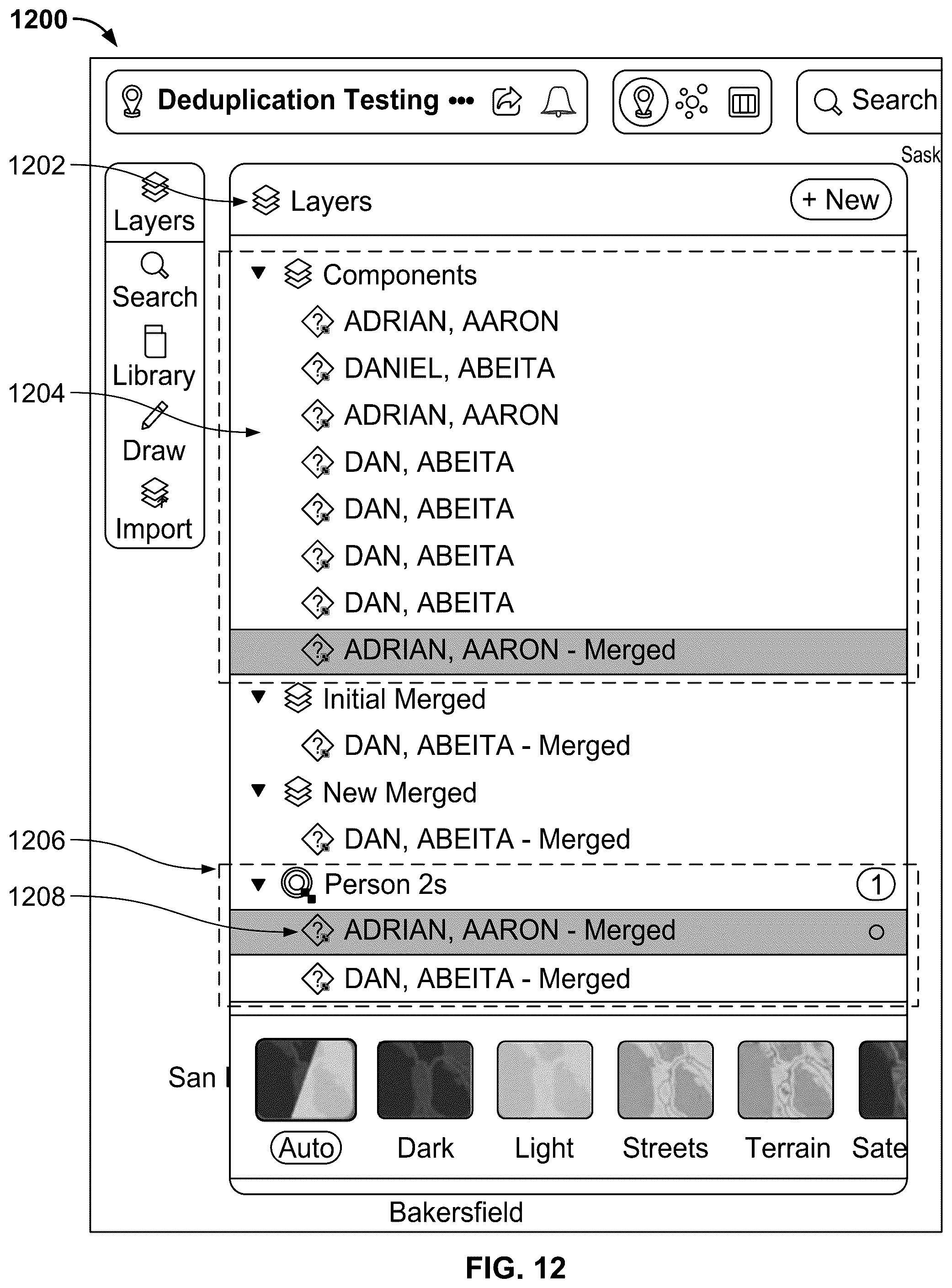 Patent US12321330 Figure 12 – Entity resolution using machine learning