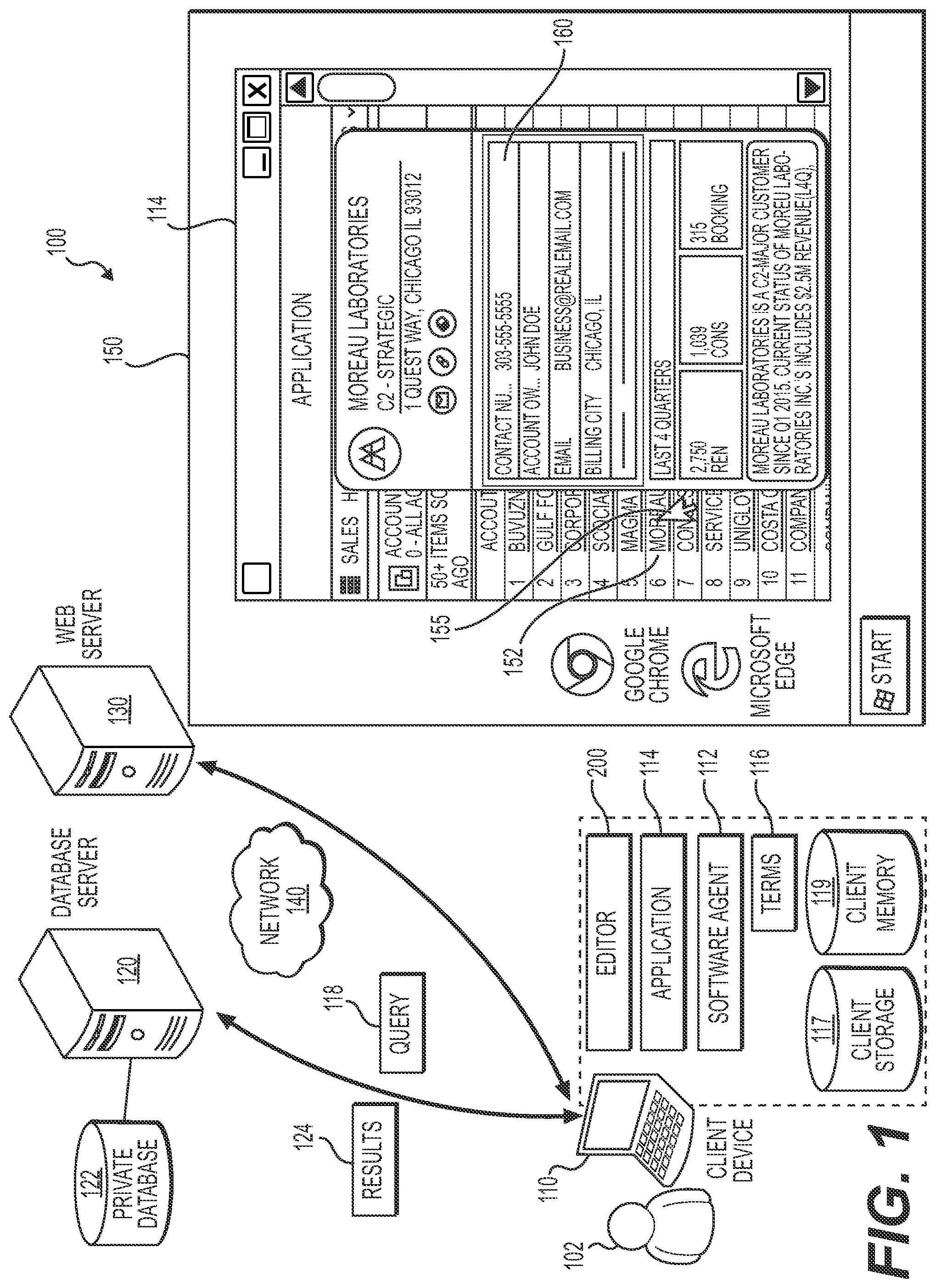 Patent US12321345 Figure 1 – Systems and methods for automated pattern matching