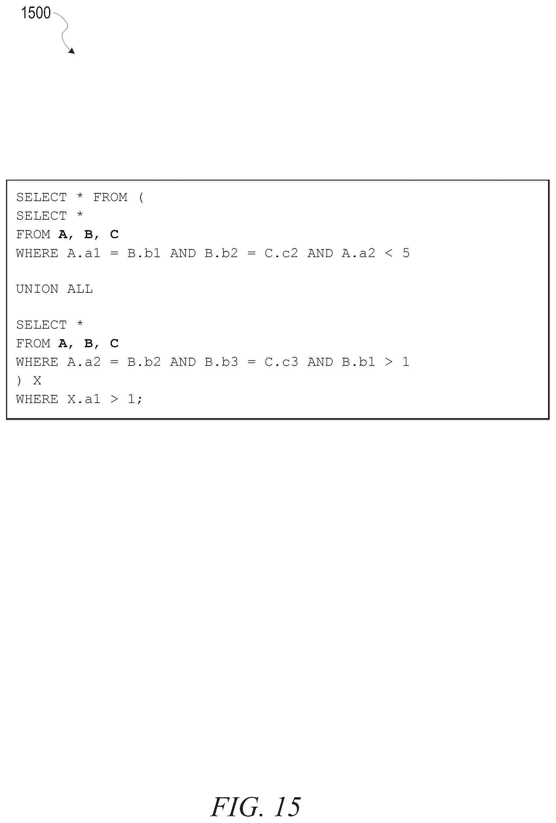 Patent US12321350 Figure 15 – Query block boundary identification