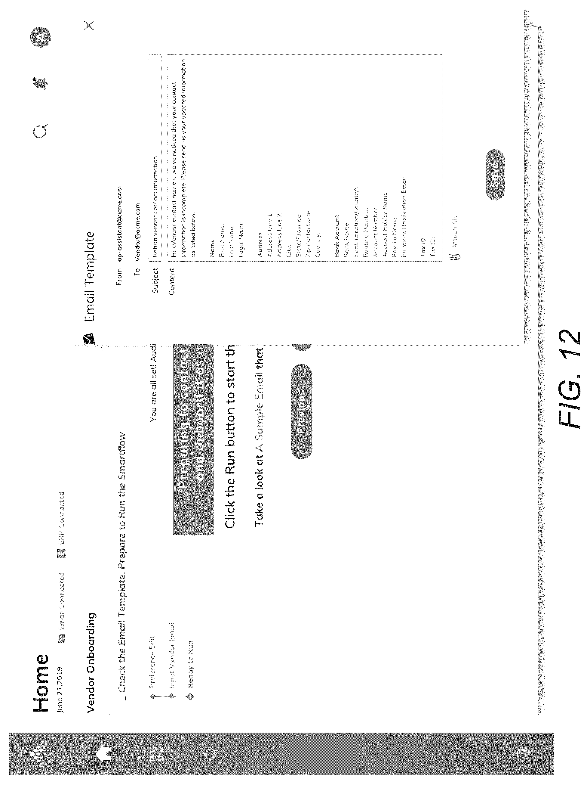 Patent US12321363 Figure 12 – Systems and methods for unifying formats and adaptively automating processing of business records data