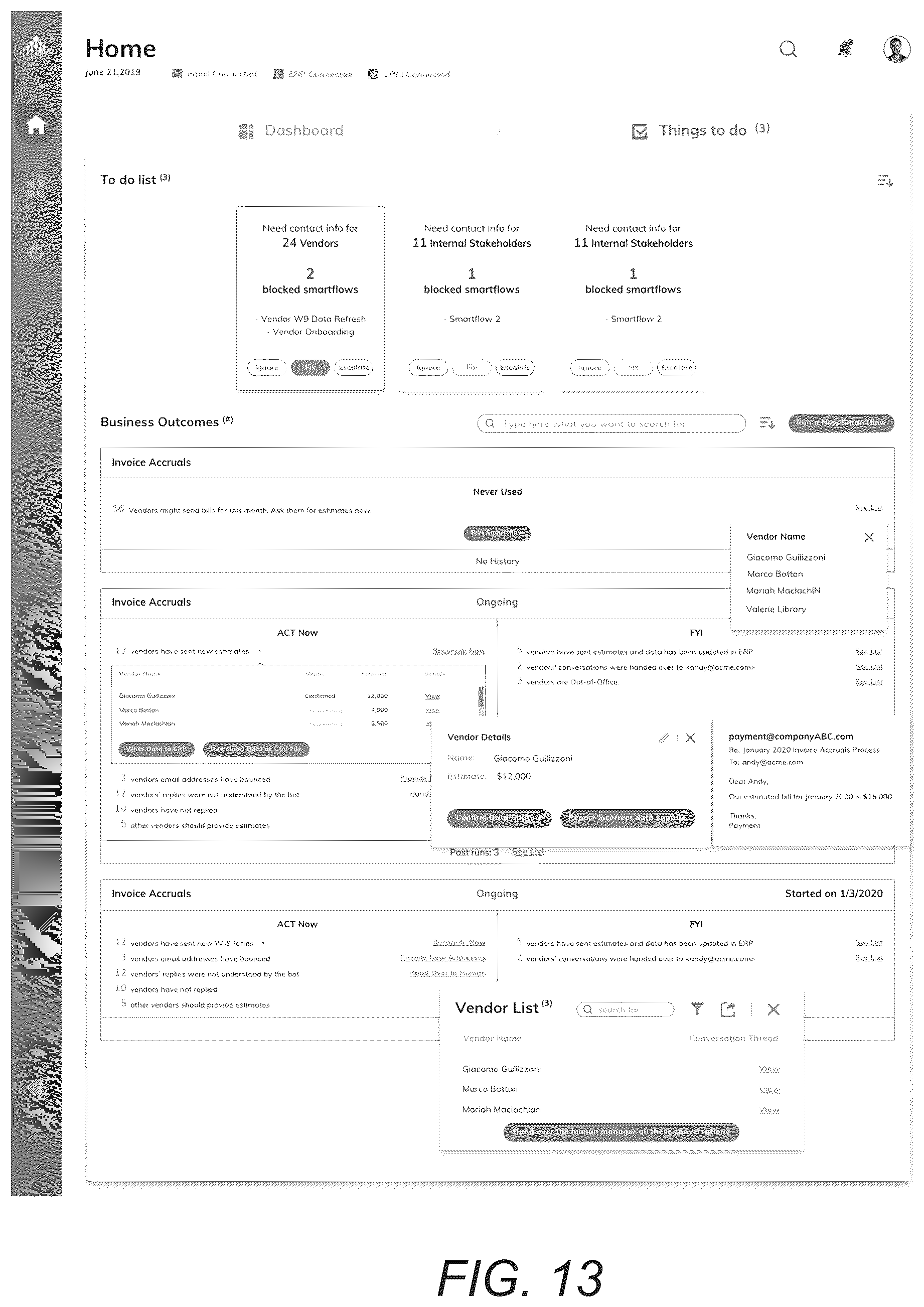 Patent US12321363 Figure 13 – Systems and methods for unifying formats and adaptively automating processing of business records data