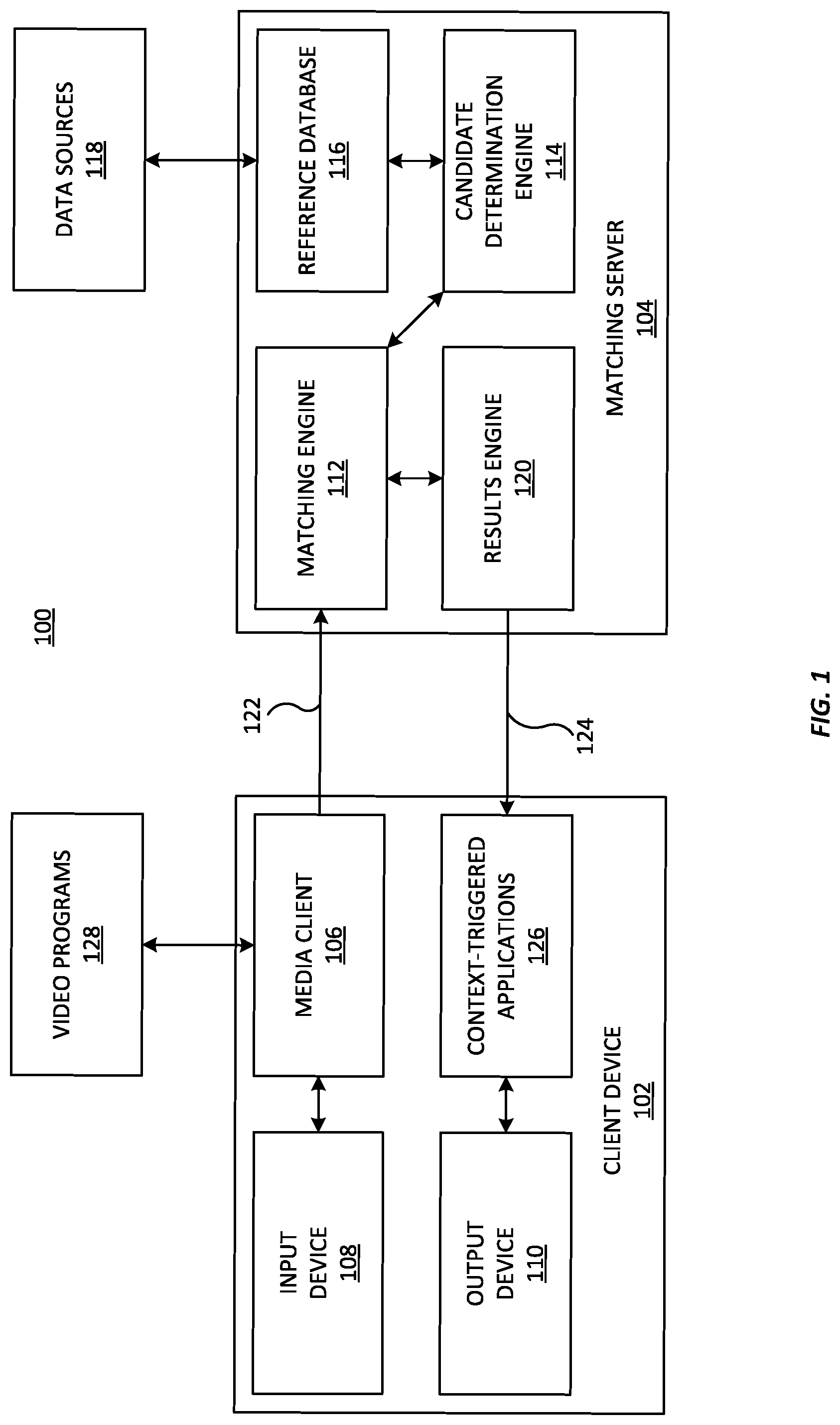 Patent US12321377 — System and method for improving work load management in ACR television monitoring system — Figure 1