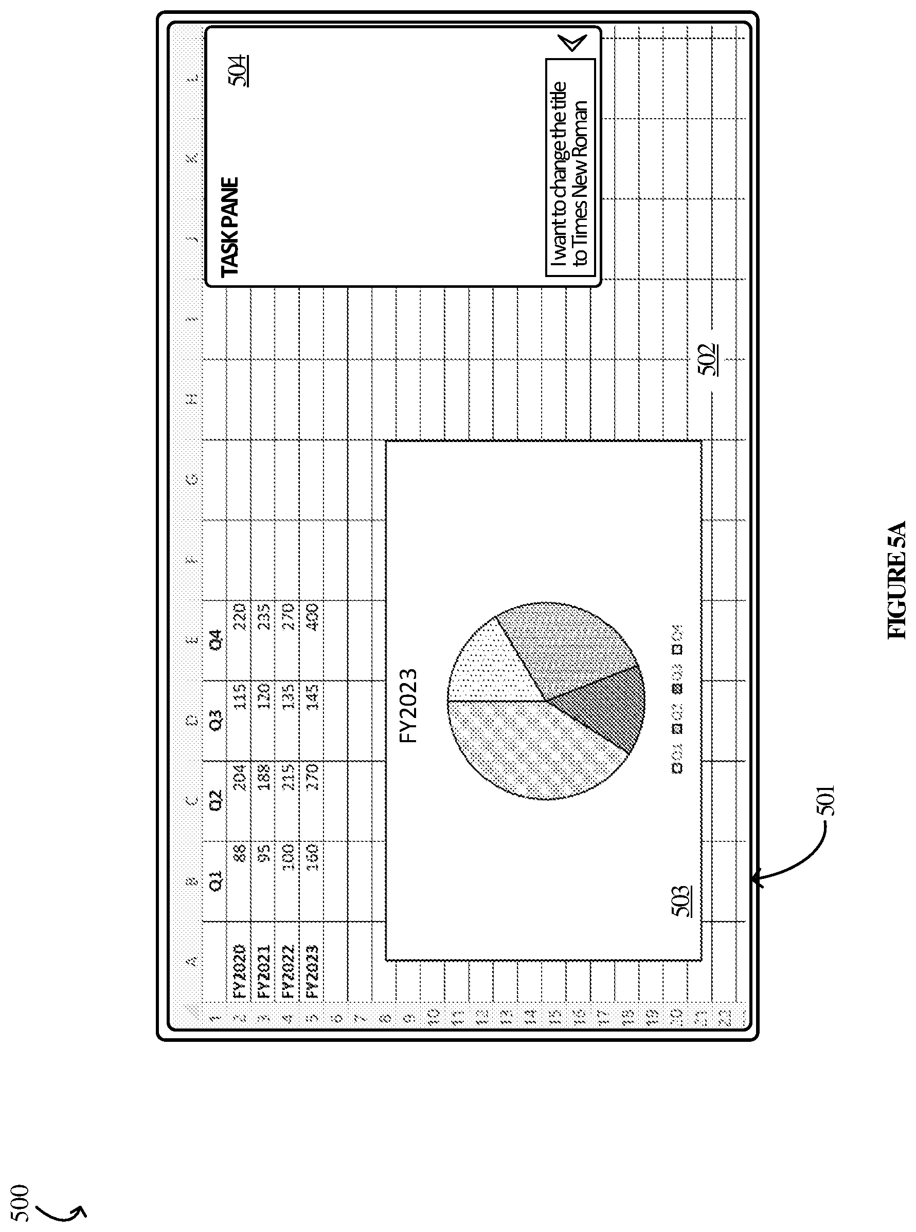 Patent US12321393 Figure 5 – LLM integrations for data visualization in spreadsheet environments