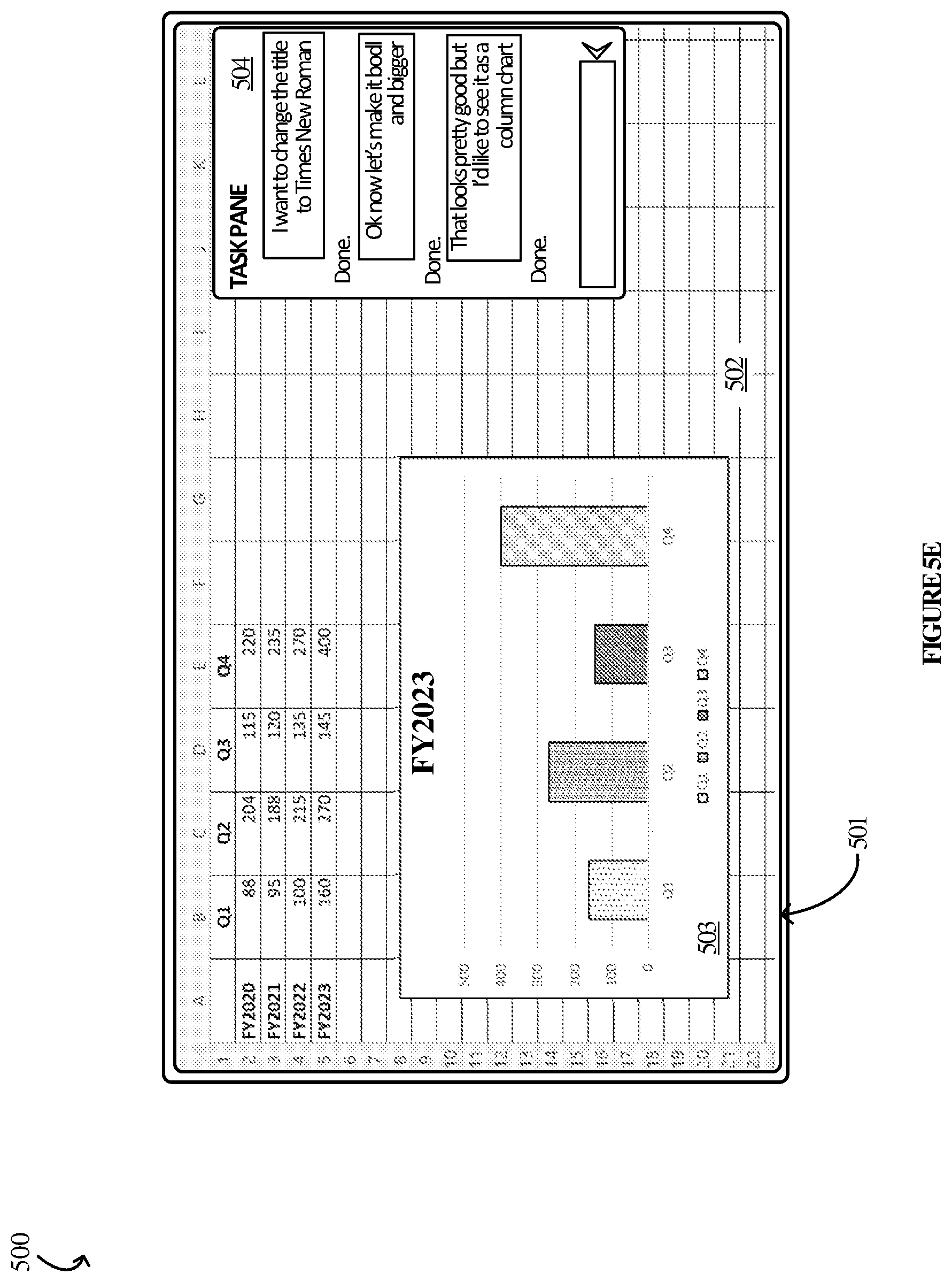 Patent US12321393 Figure 9 – LLM integrations for data visualization in spreadsheet environments