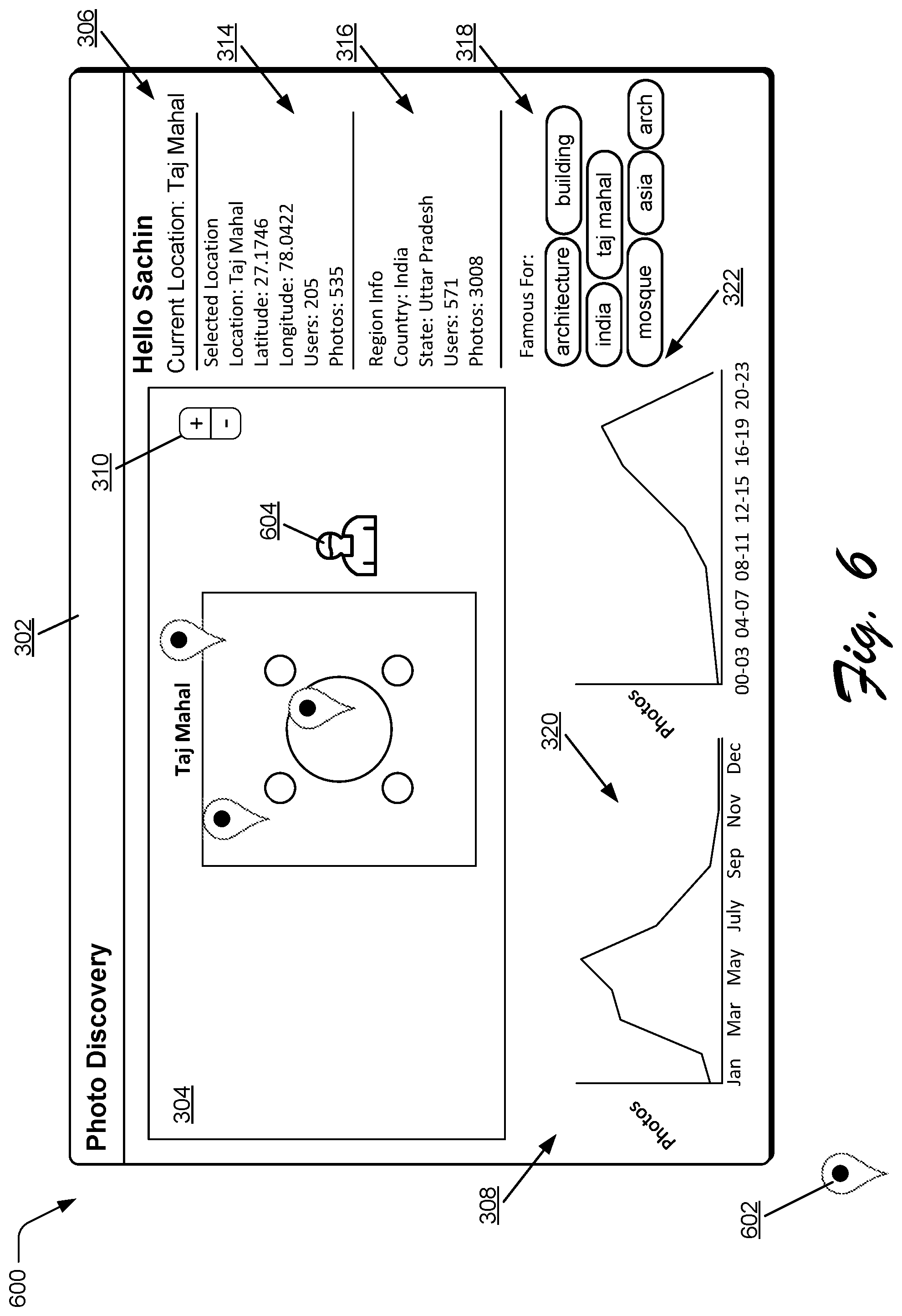 Patent US12321406 Figure 8 – Generating location based photo discovery suggestions