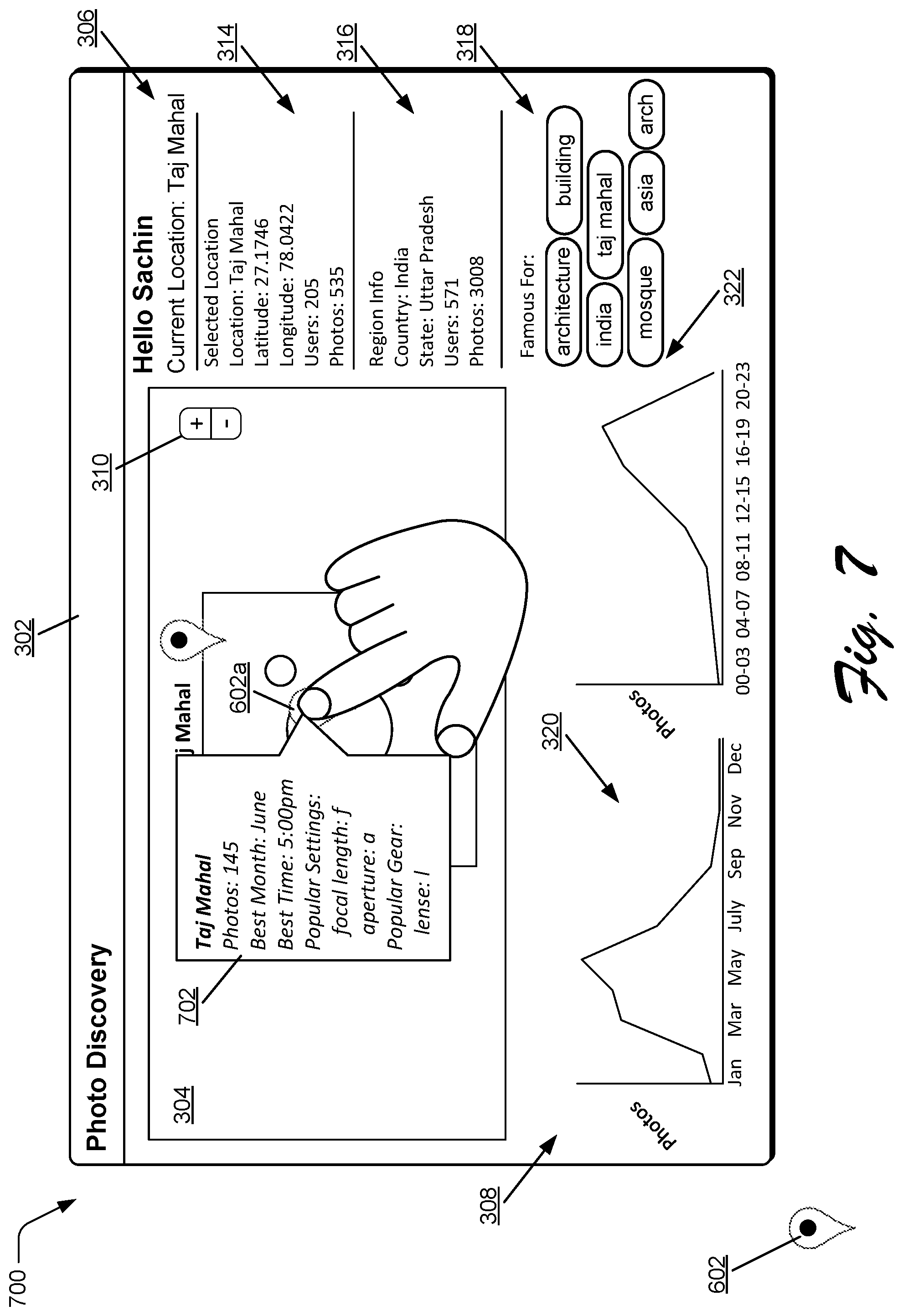 Patent US12321406 Figure 9 – Generating location based photo discovery suggestions