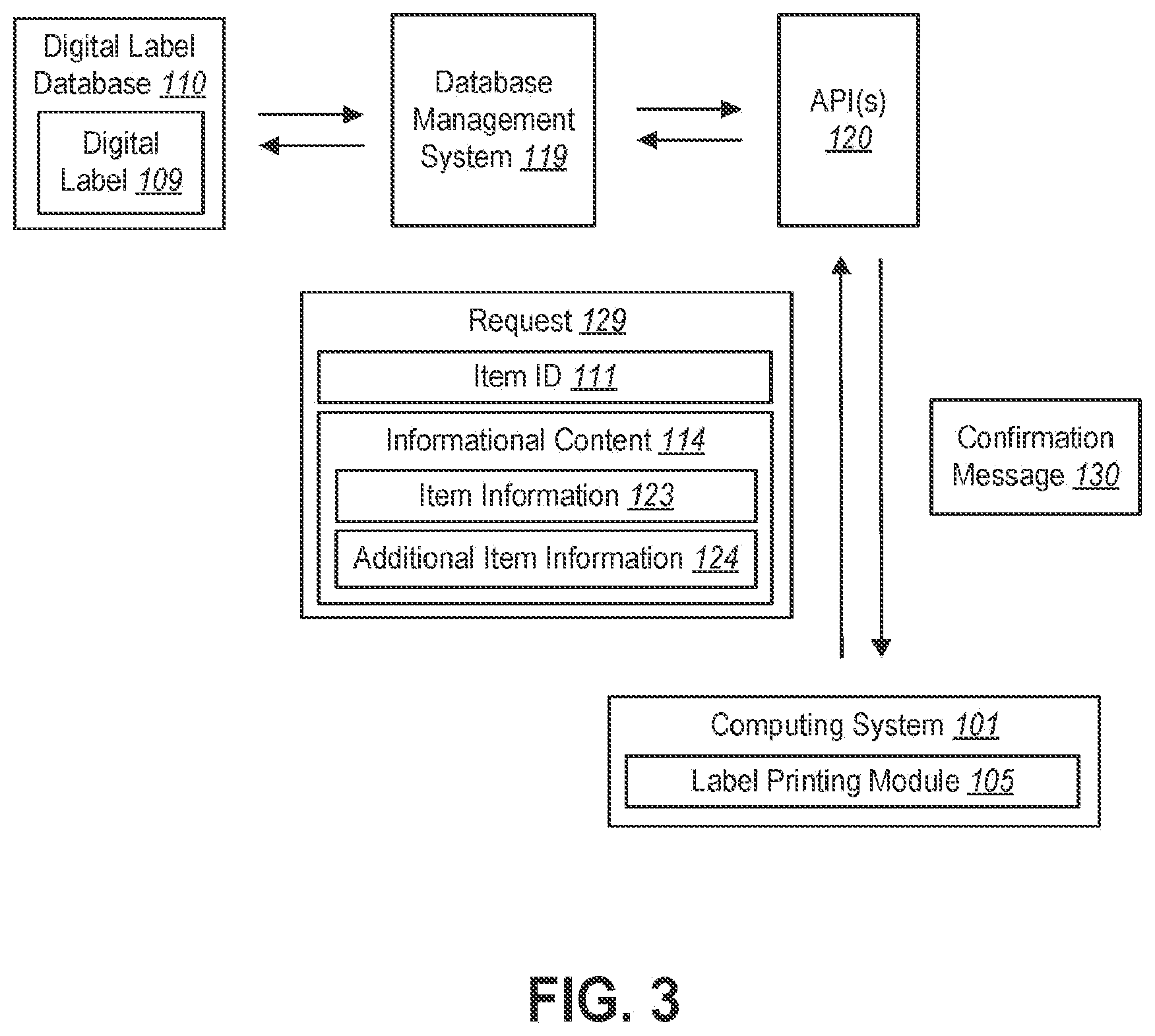 Patent US12321408 Figure 3 – Systems and methods for facilitating the creation of digital labels to supplement printed physical labels