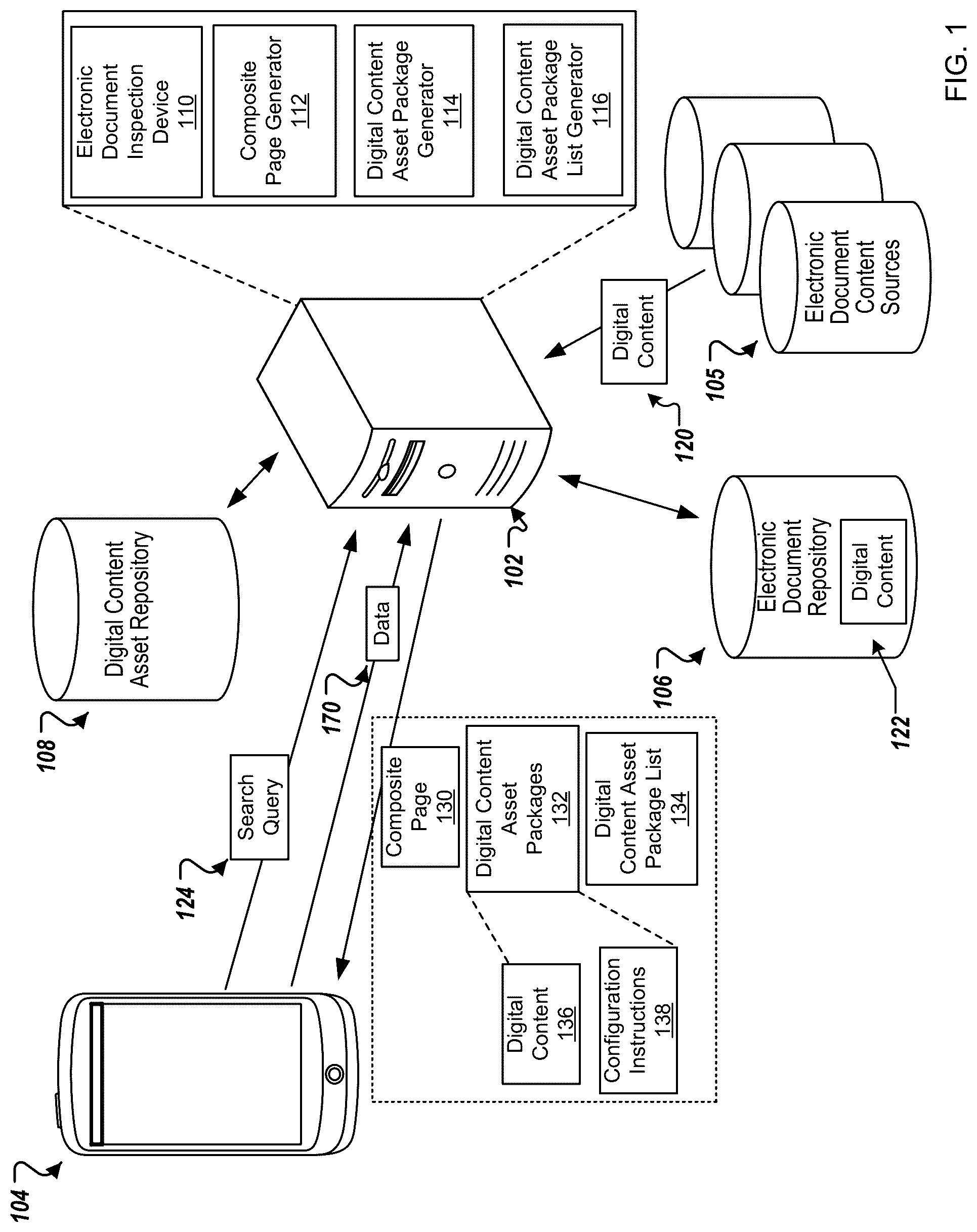 Patent US12321410 Figure 1 – Reducing latency of digital content delivery over a network