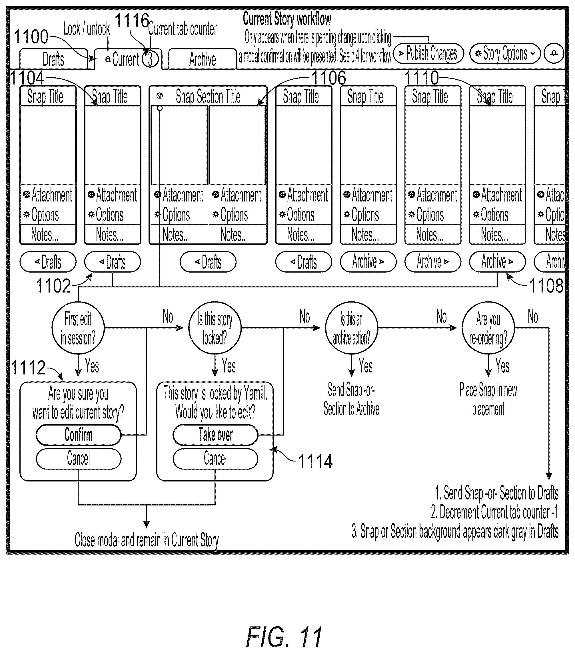 Patent US12321412 Figure 11 – Management of electronically published collections of content