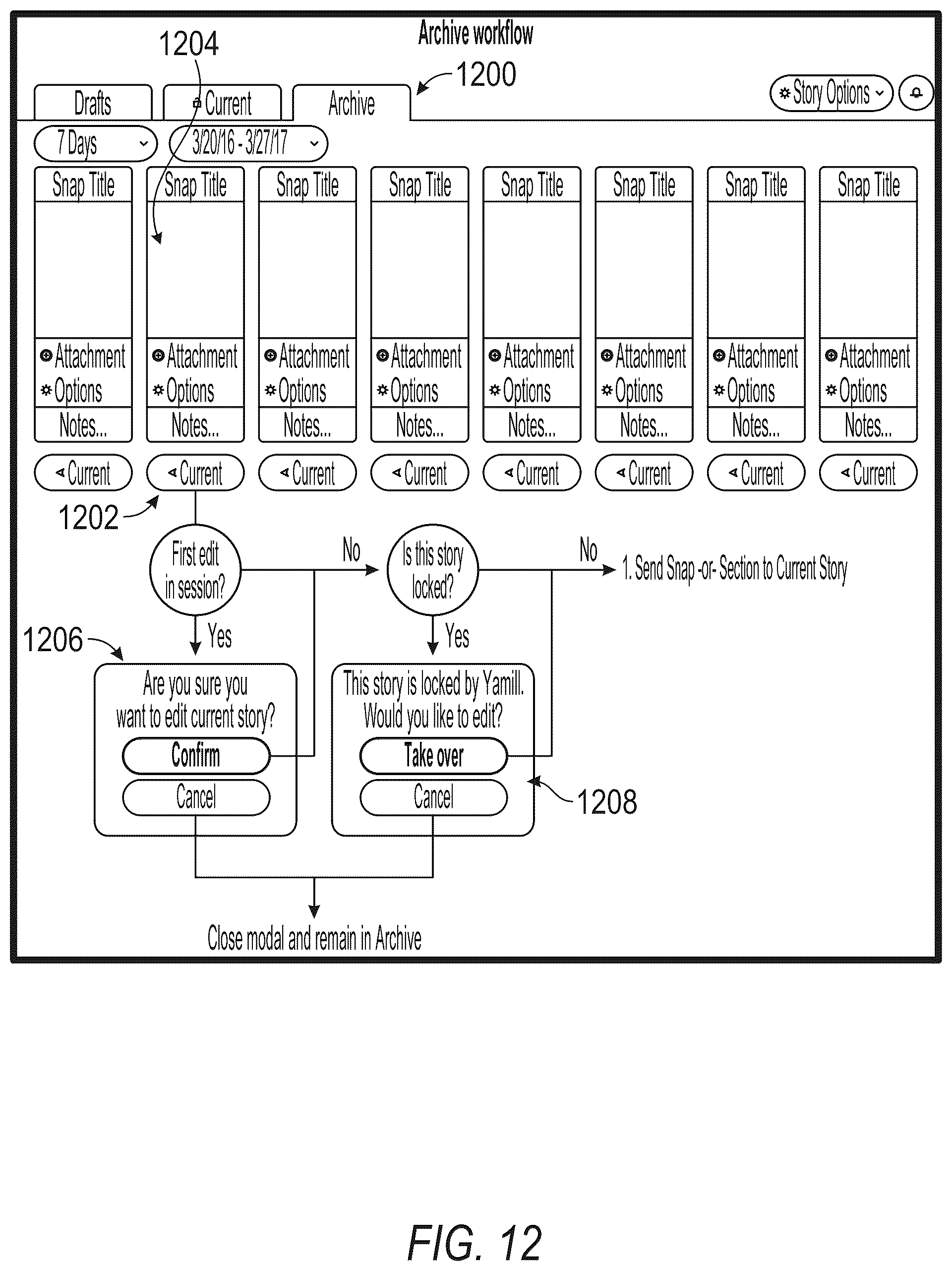 Patent US12321412 Figure 12 – Management of electronically published collections of content