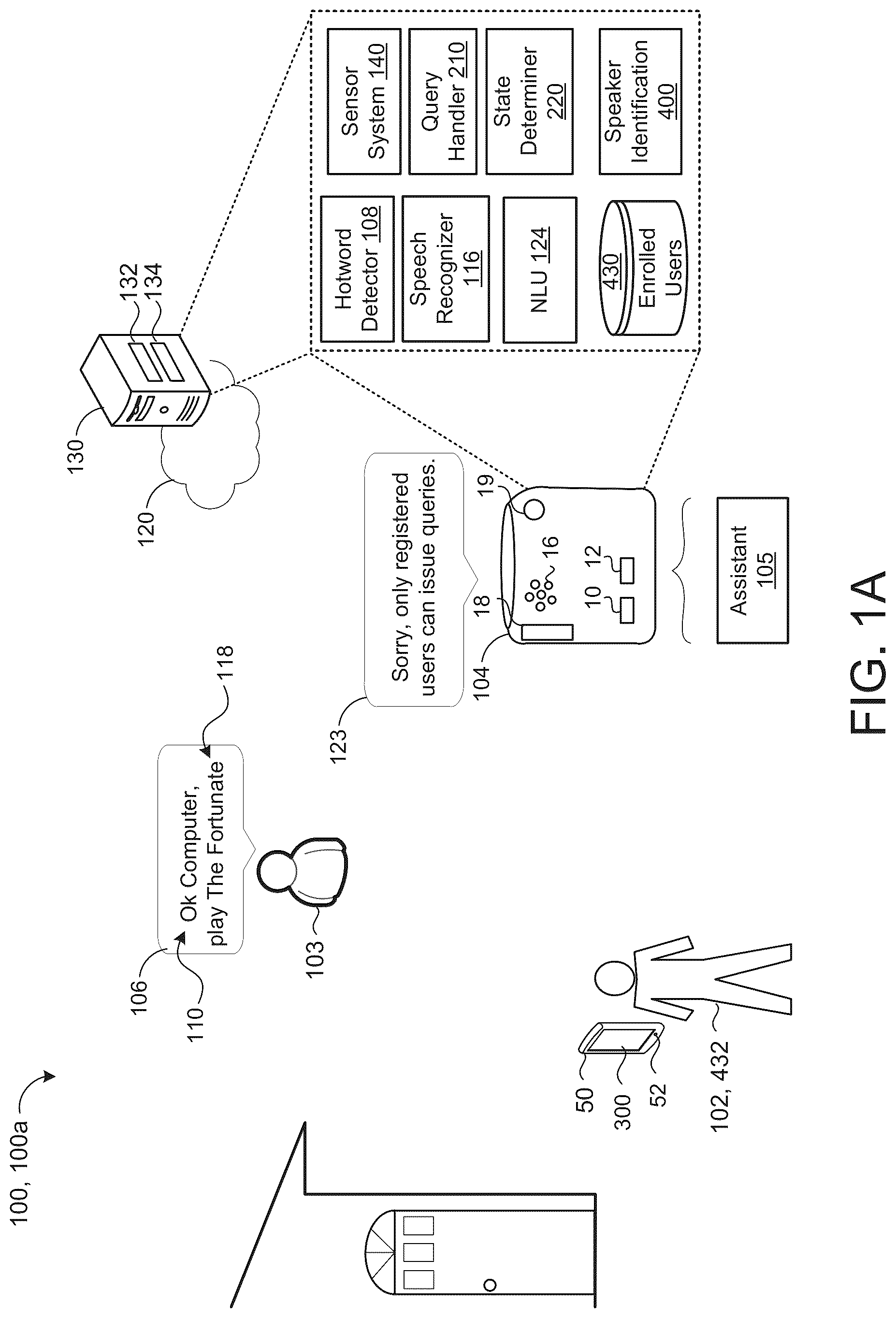 Patent US12321433 — Adaptive guest mode for portable speakers — Figure 1
