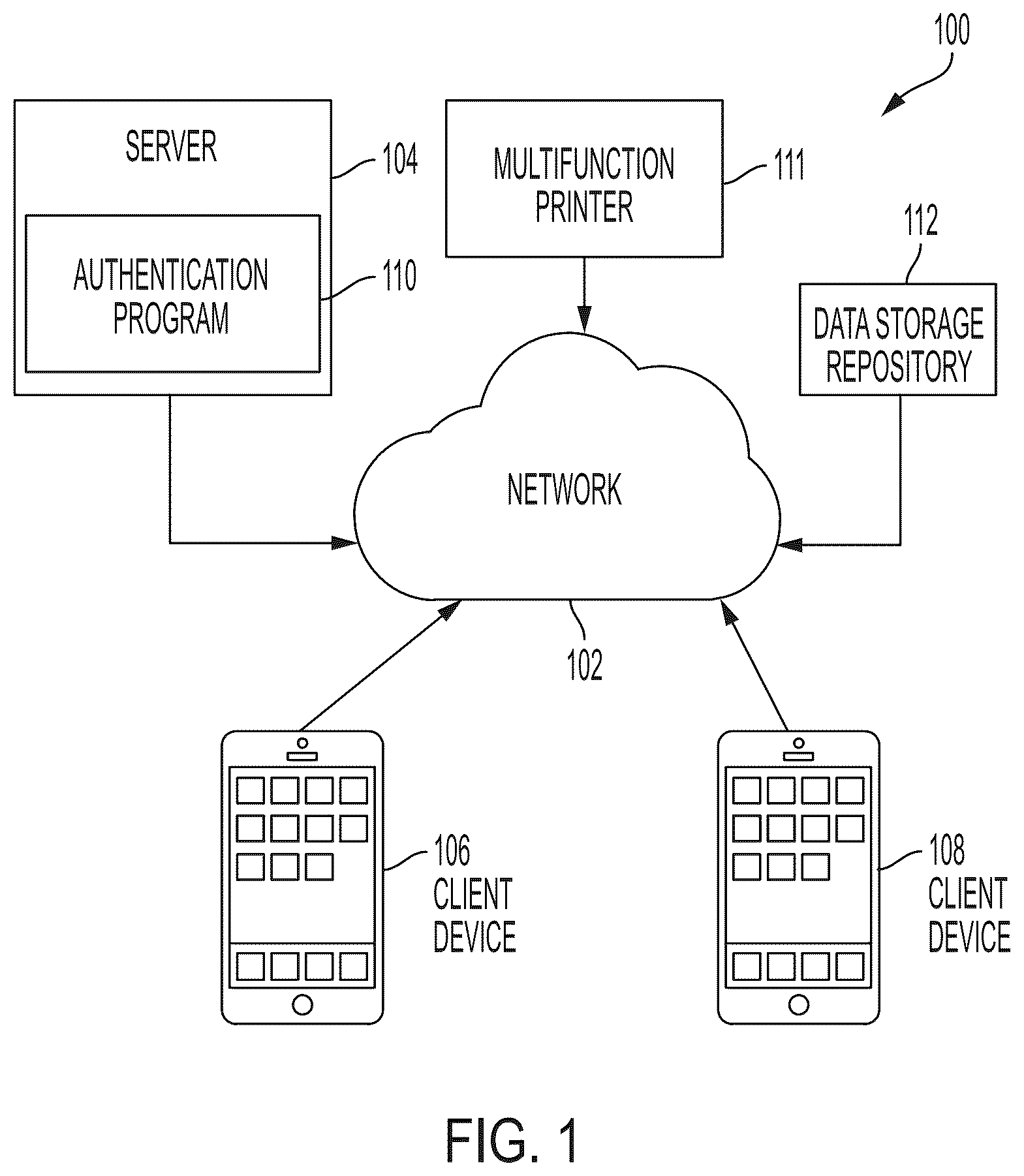 Patent US12321438 Figure 1 – Multi-factor authentication via mixed reality
