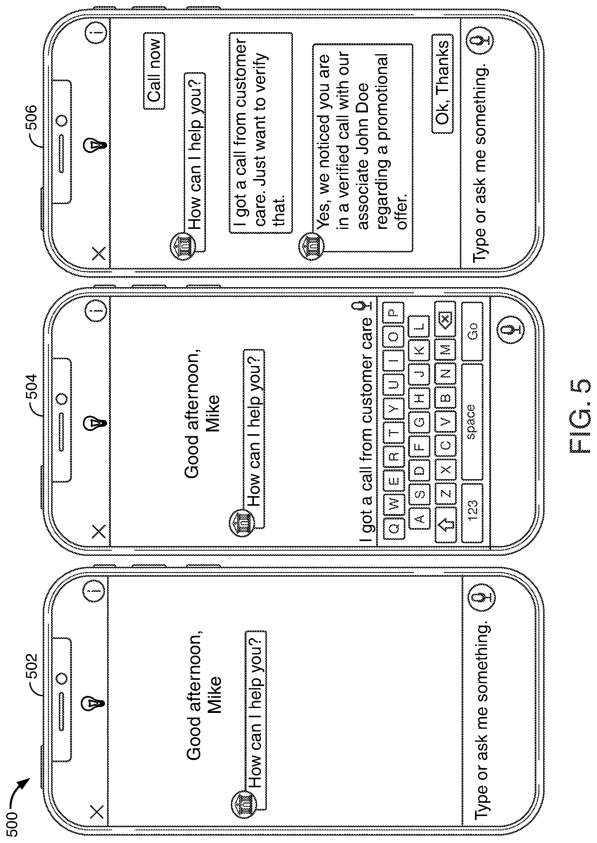 Patent US12321439 Figure 5 – Real-time cross-channel reverse authentication