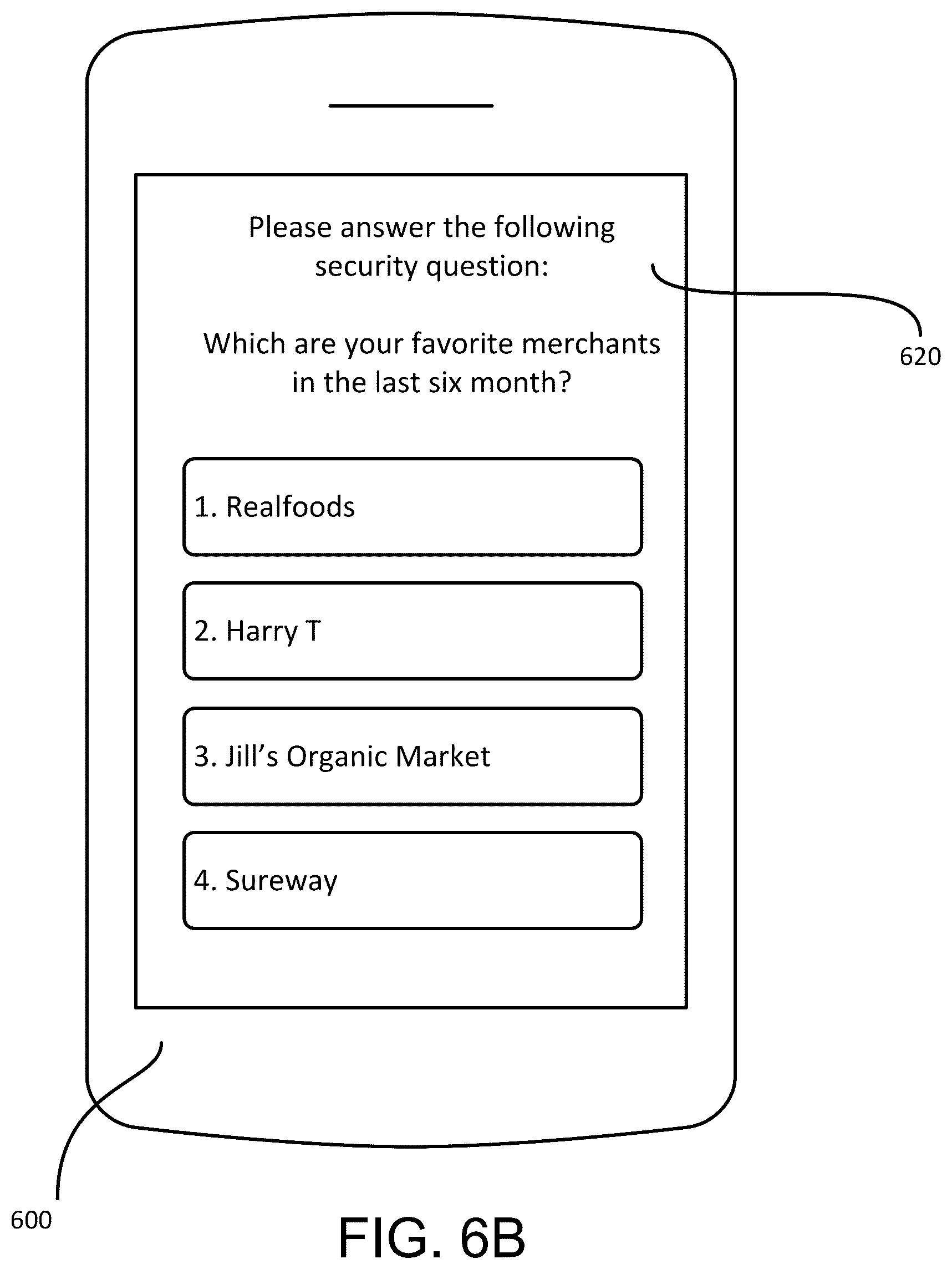 Patent US12321442 Figure 8 – Favorite merchants selection in transaction based authentication