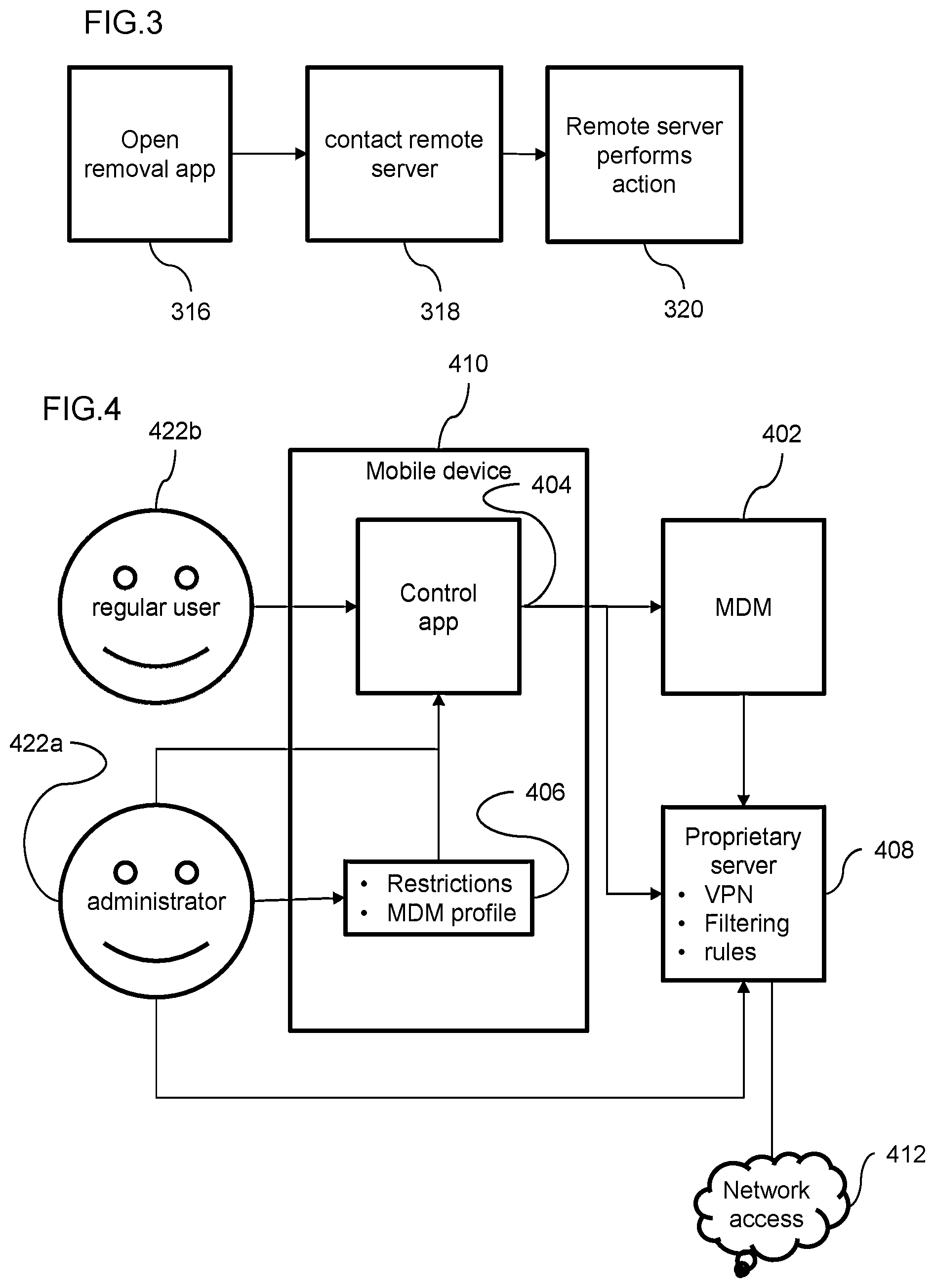 Patent US12321444 Figure 3 – Partial limitation of a mobile network device