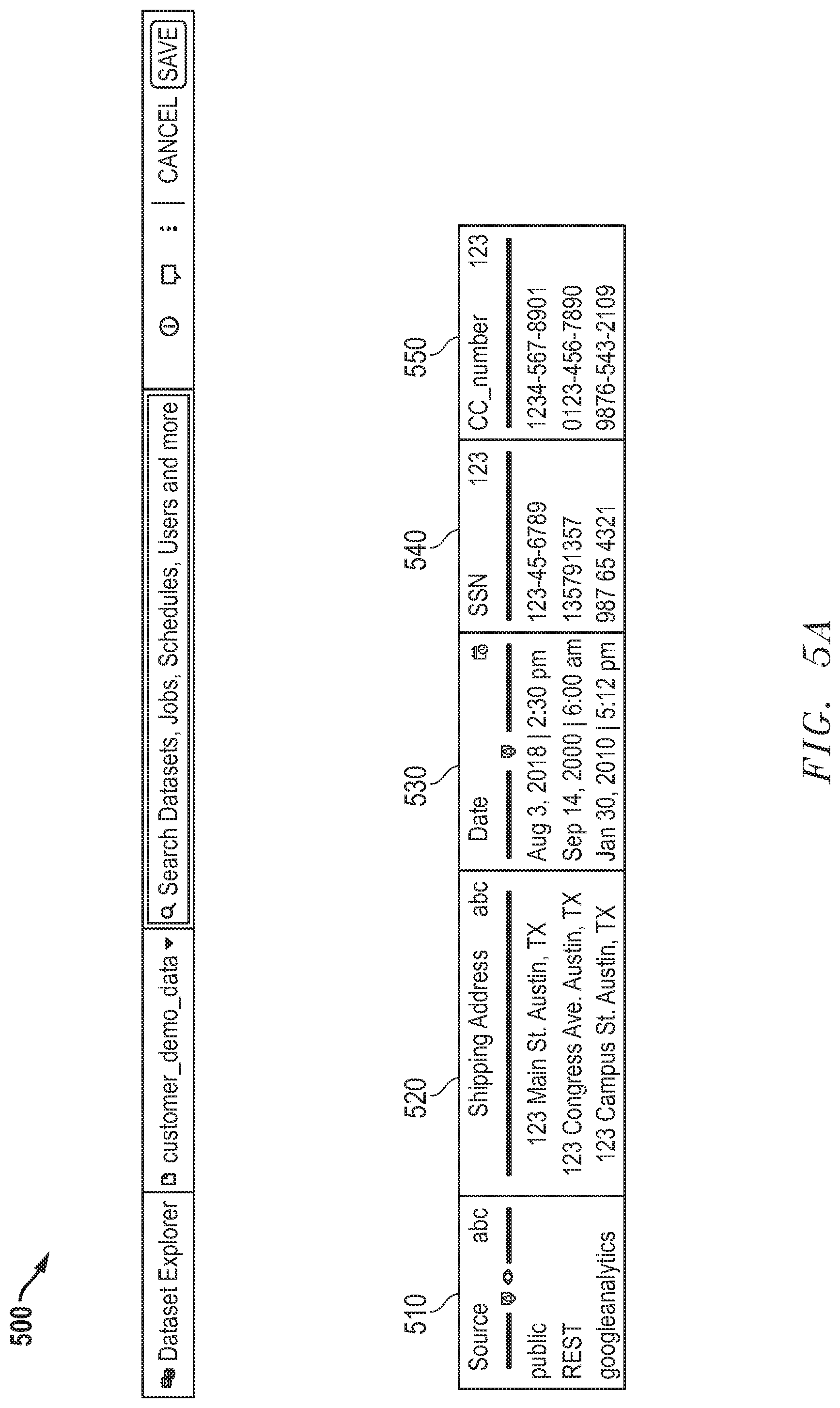 Patent US12321482 Figure 5 – System and method for recommending secure transfer measures for personal identifiable information in integration process data transfers