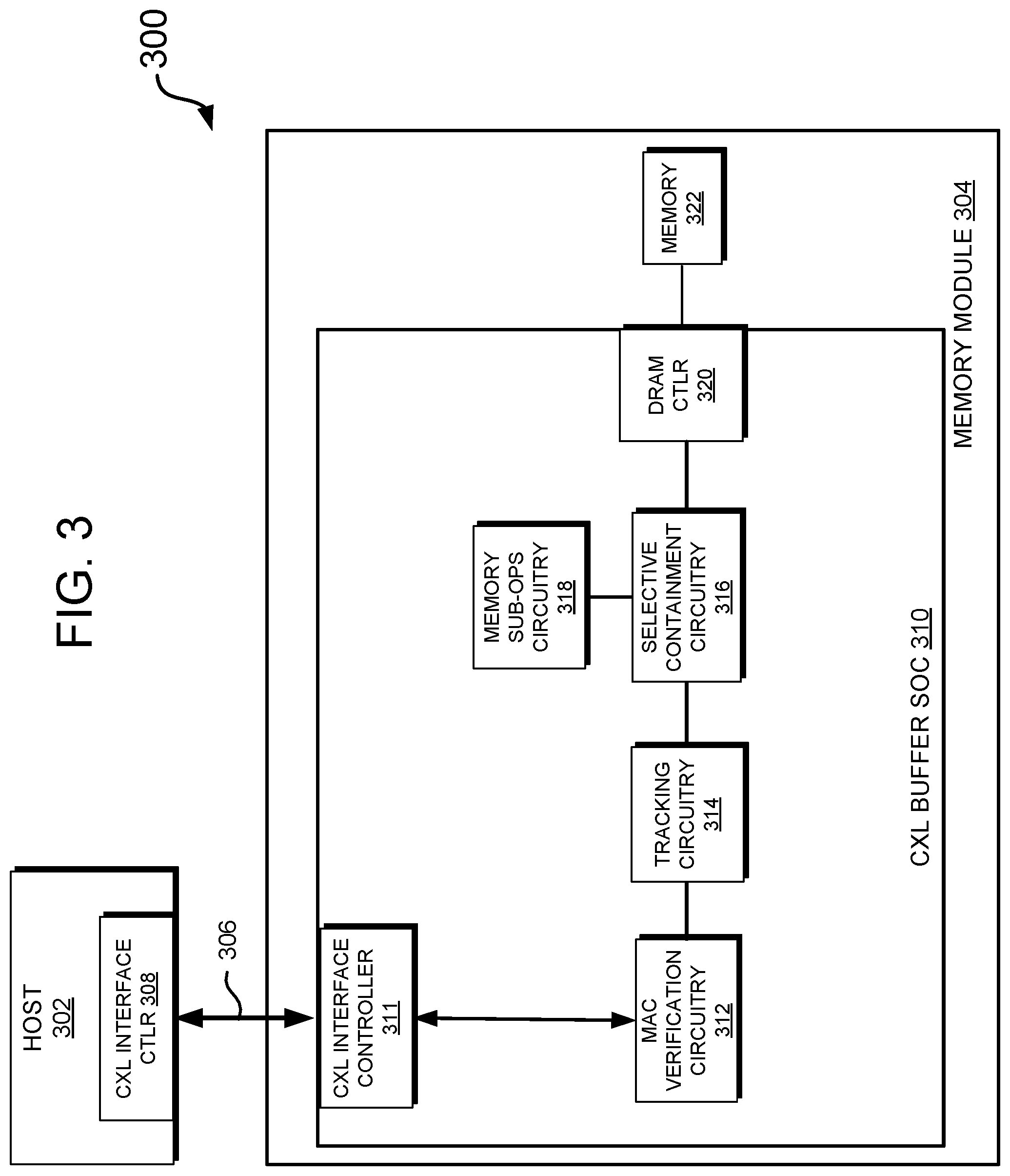 Patent US12321502 Figure 3 – Integrity and data encryption (IDE) buffer device with low-latency containment mode