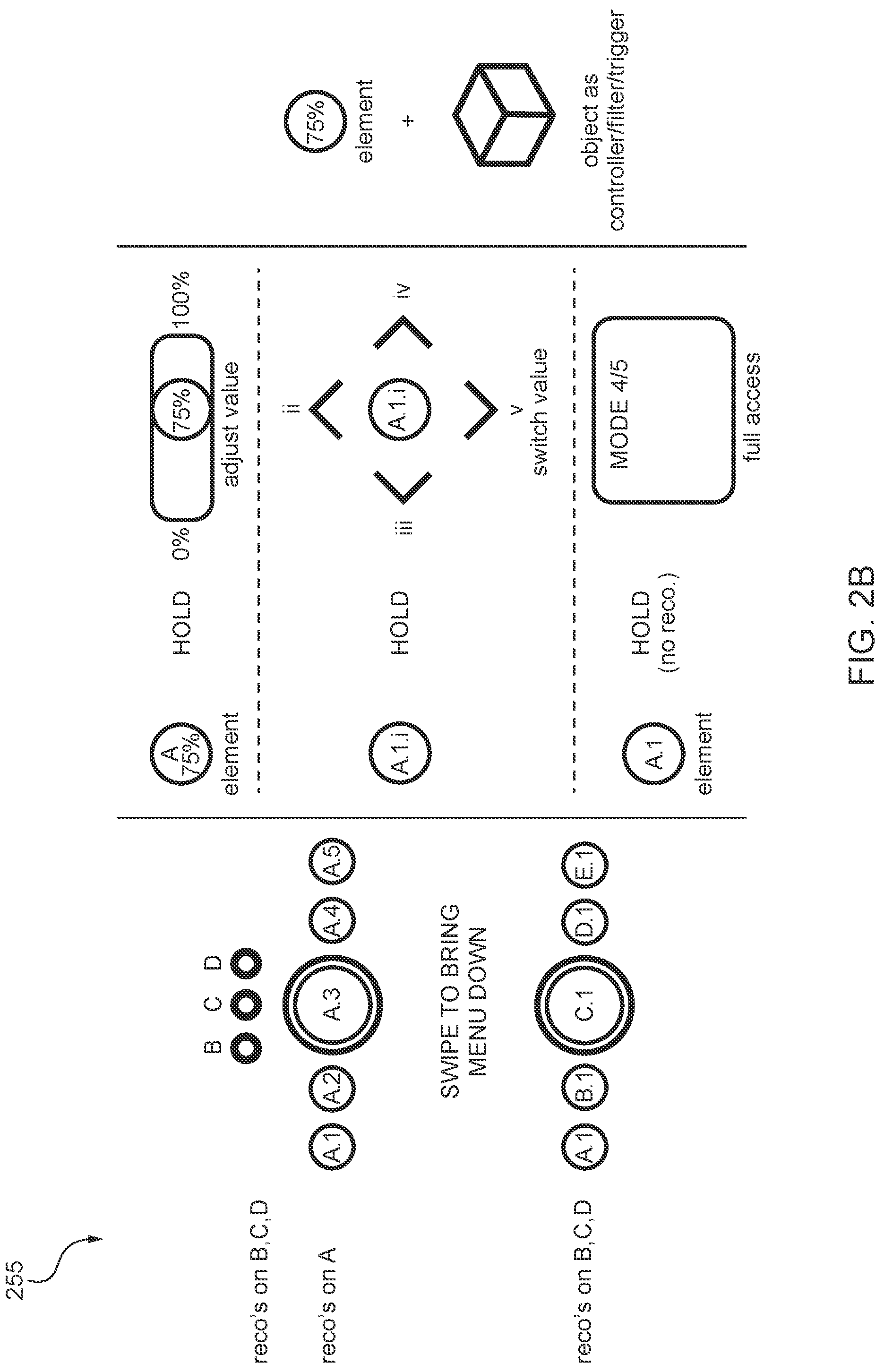 Patent US12321510 Figure 3 – User interface mechanisms for prediction error recovery