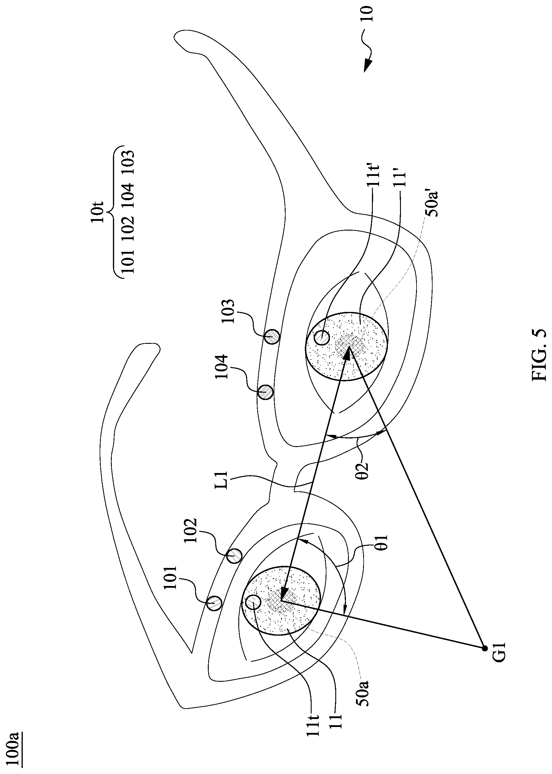Patent US12321513 Figure 5 – Body-part tracking device and body-part tracking method